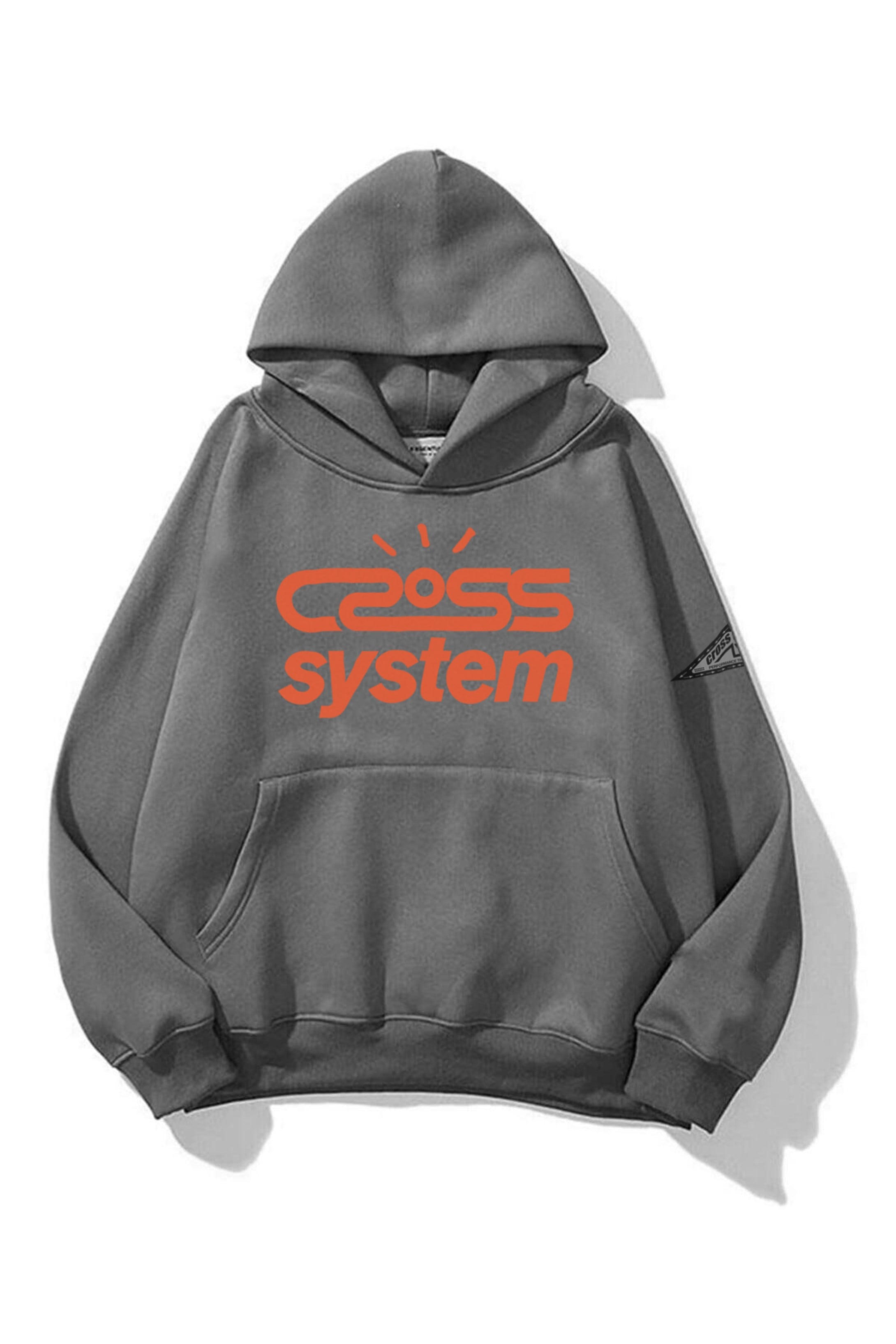 Trendiz Unisex Cross System Sweatshirt Hoodie Antrasit