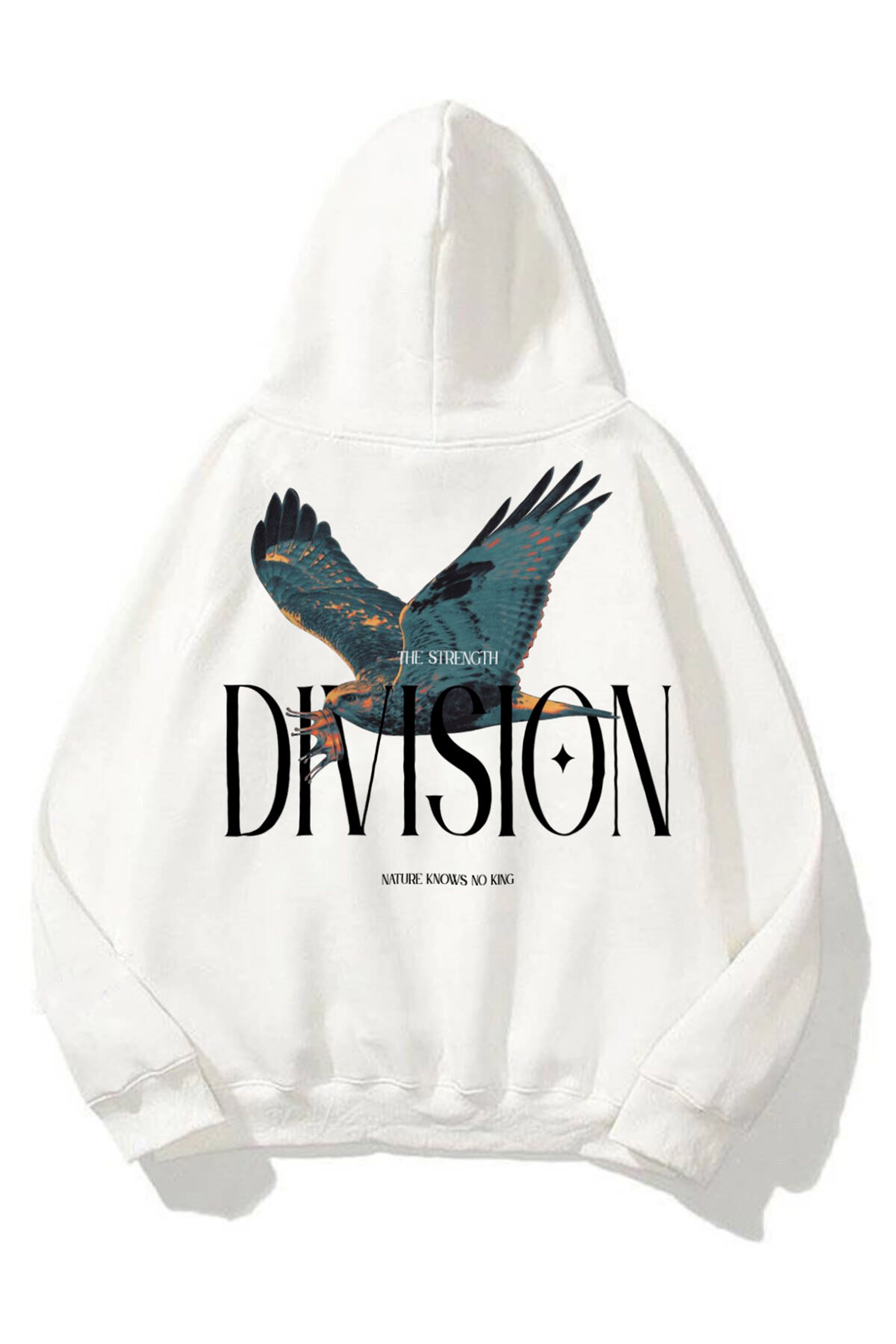 Trendiz Unisex Division Sweatshirt Hoodie Beyaz