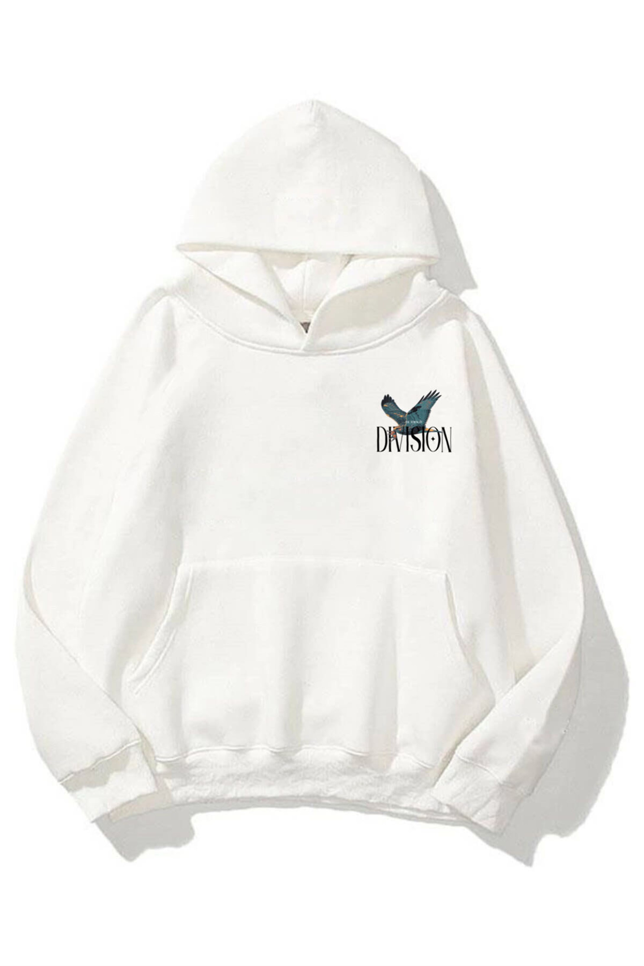 Trendiz Unisex Division Sweatshirt Hoodie Beyaz