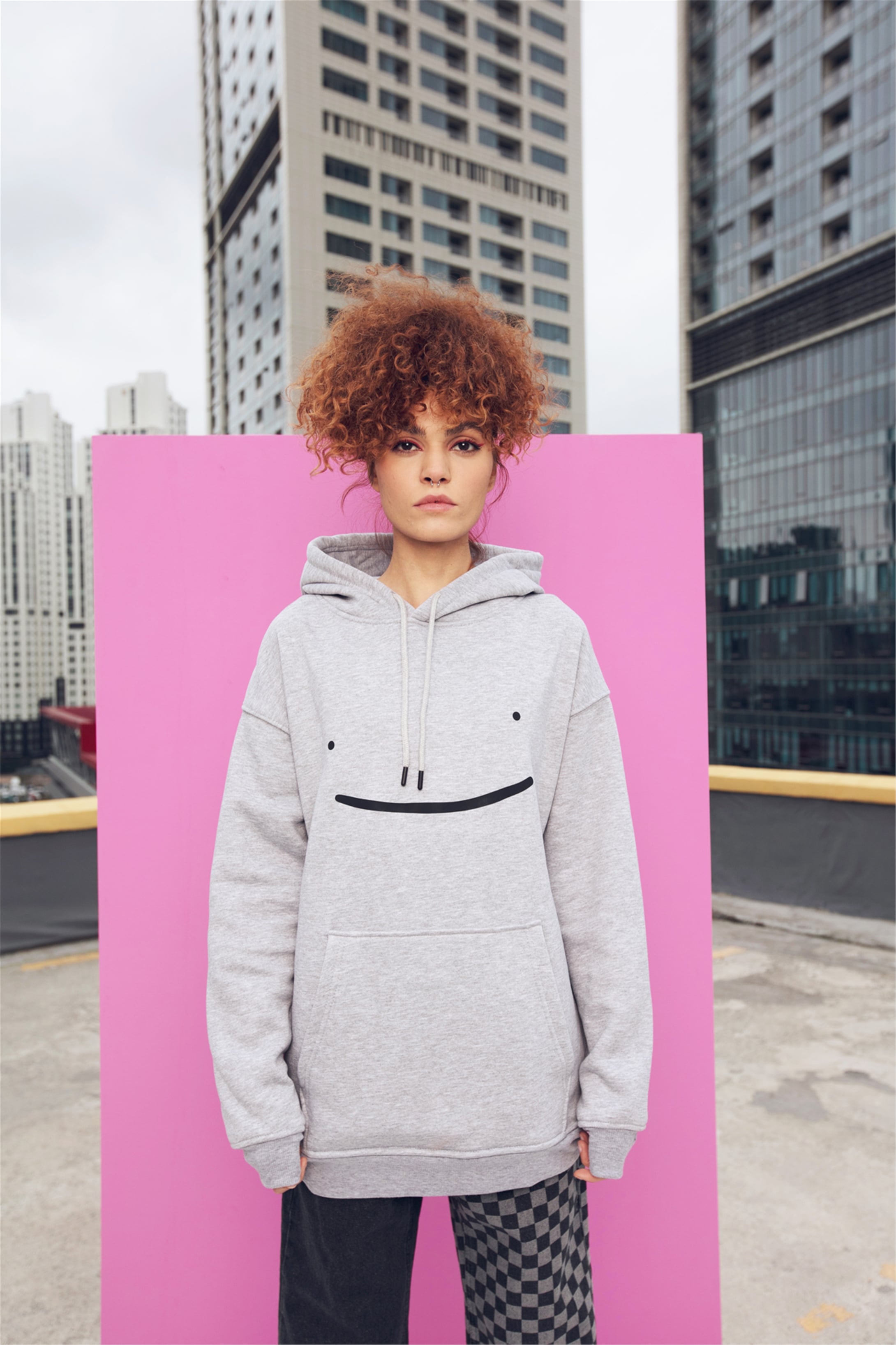 Trendiz Unisex Dreamwastaken Gri Sweatshirt Hoodie
