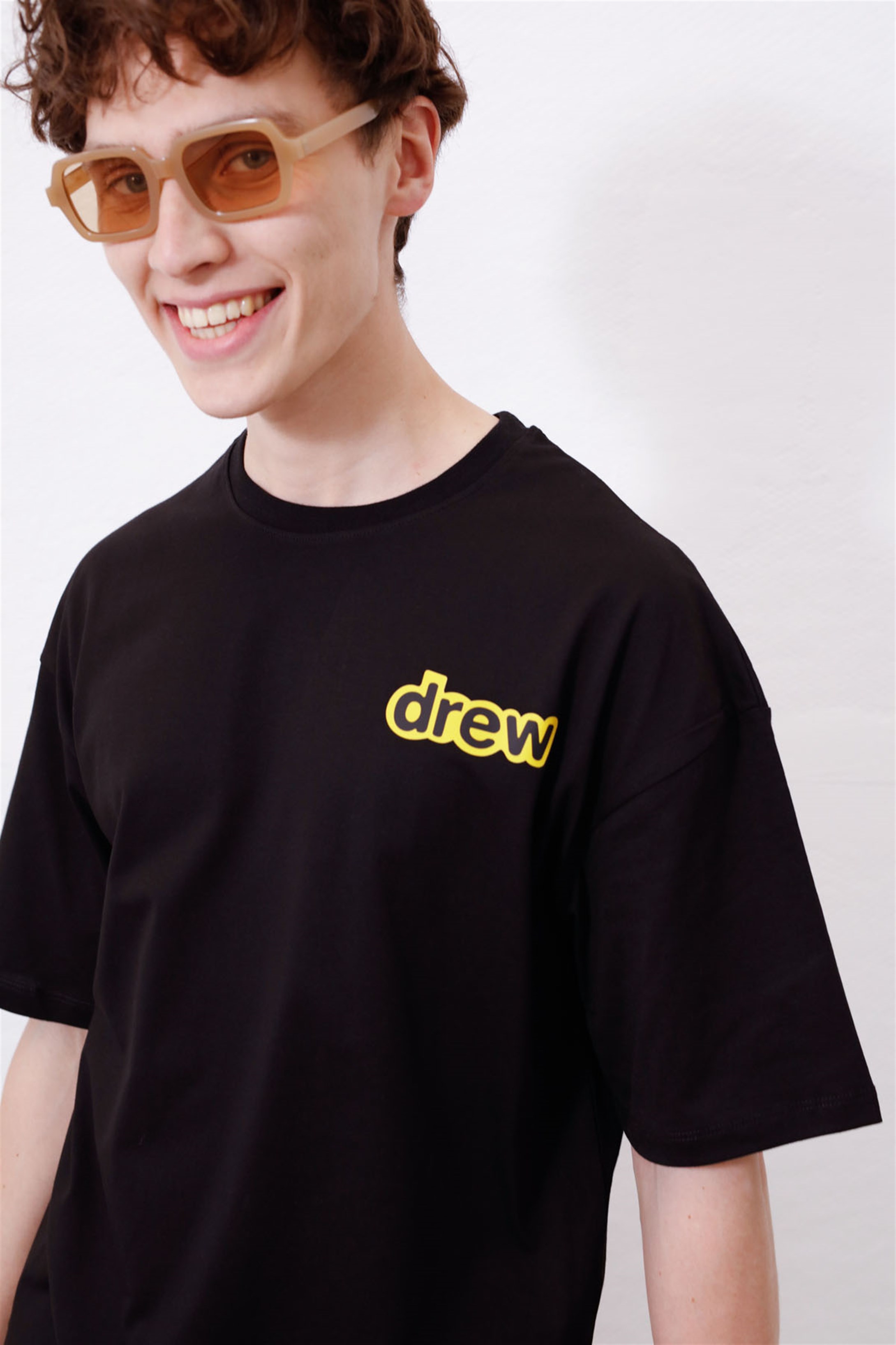 Trendiz Unisex Drew Bear Siyah Tshirt