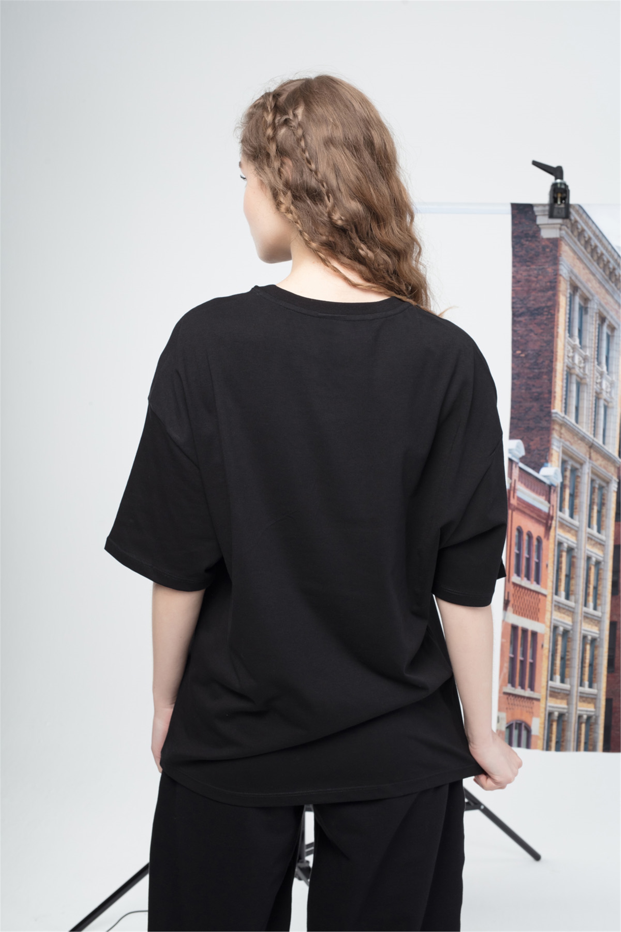 Trendiz Kadın Drew Tshirt Siyah