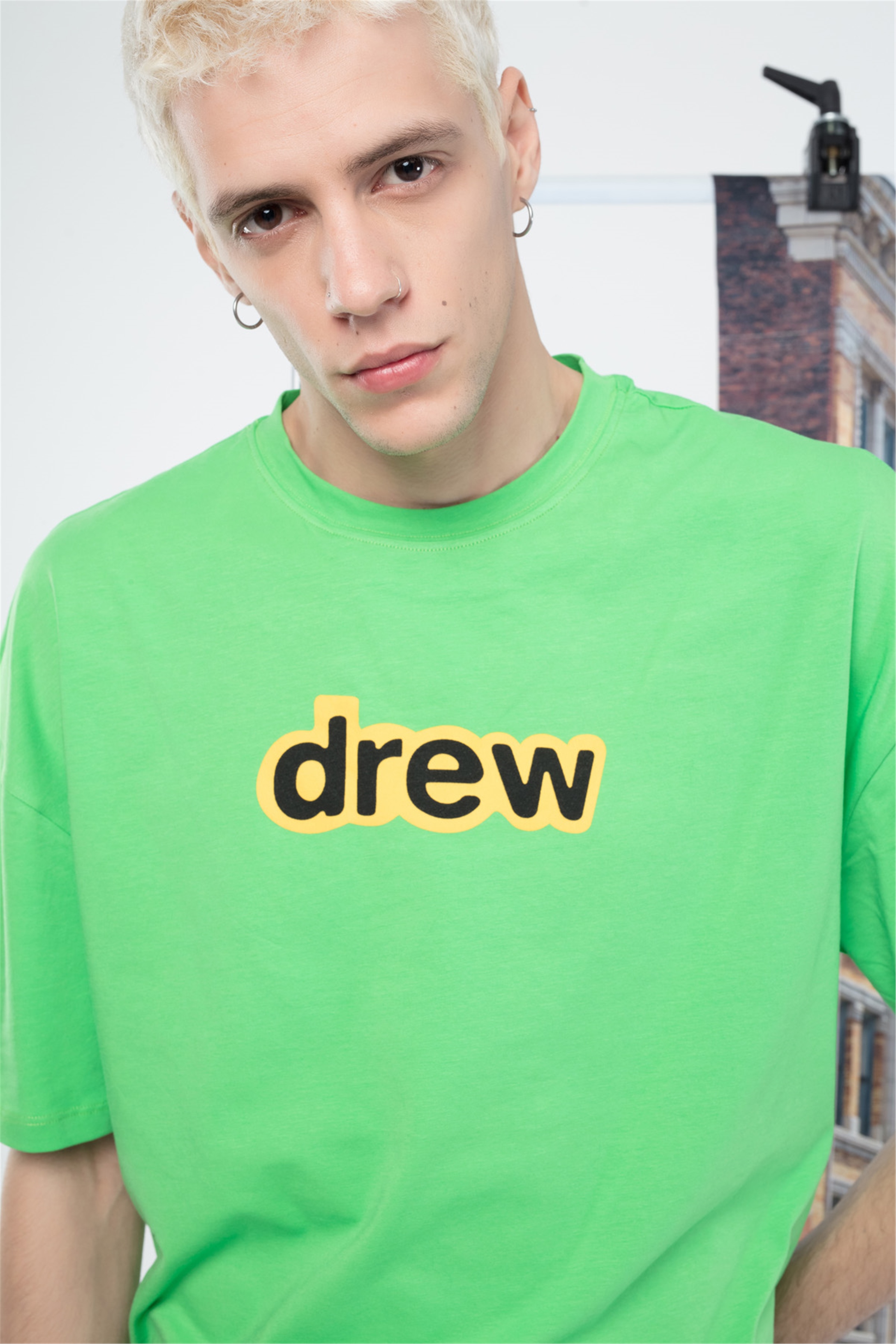 Trendiz Erkek Drew Yazı Tshirt Yeşil