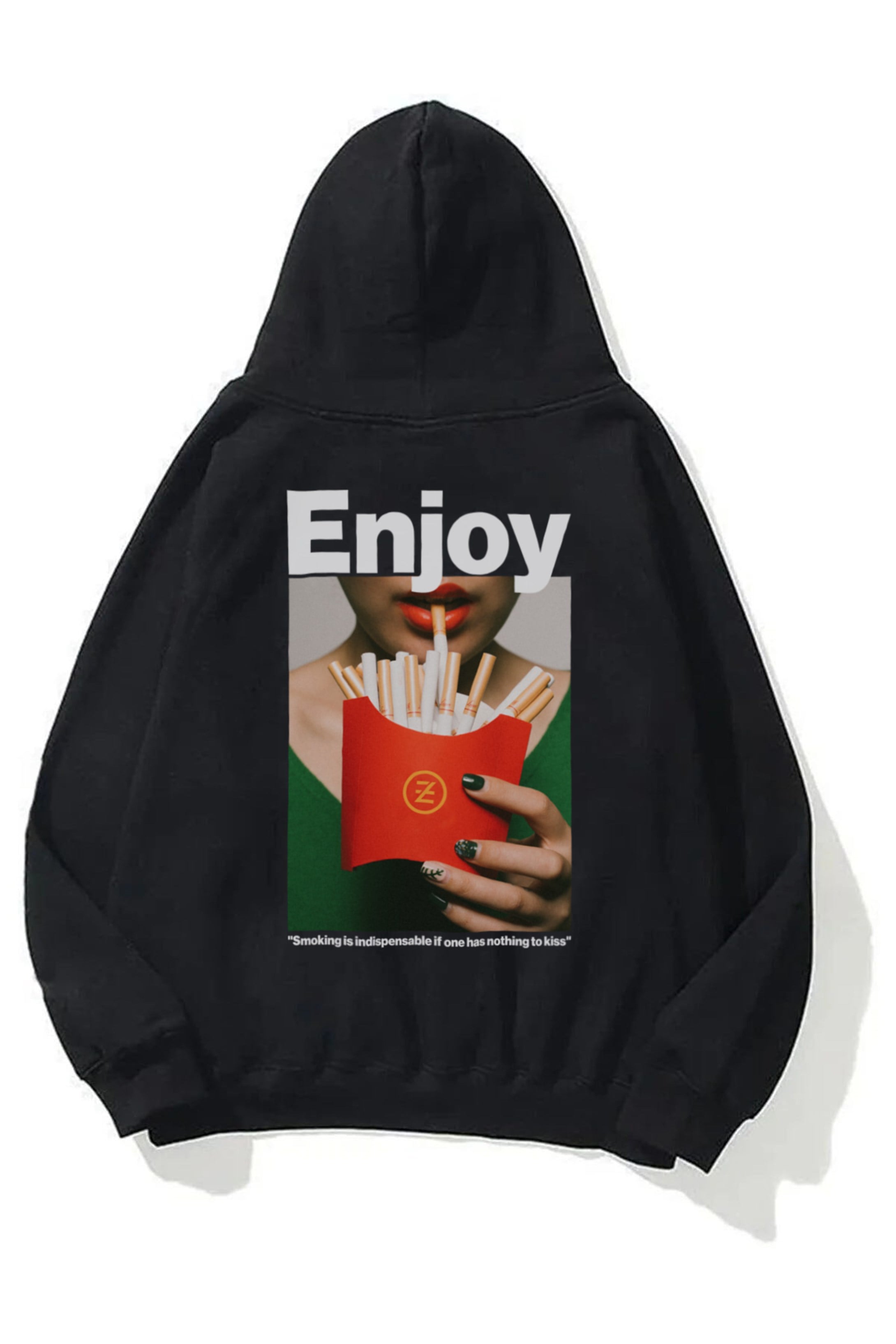 Trendiz Unisex Enjoy Sweatshirt Hoodie Siyah