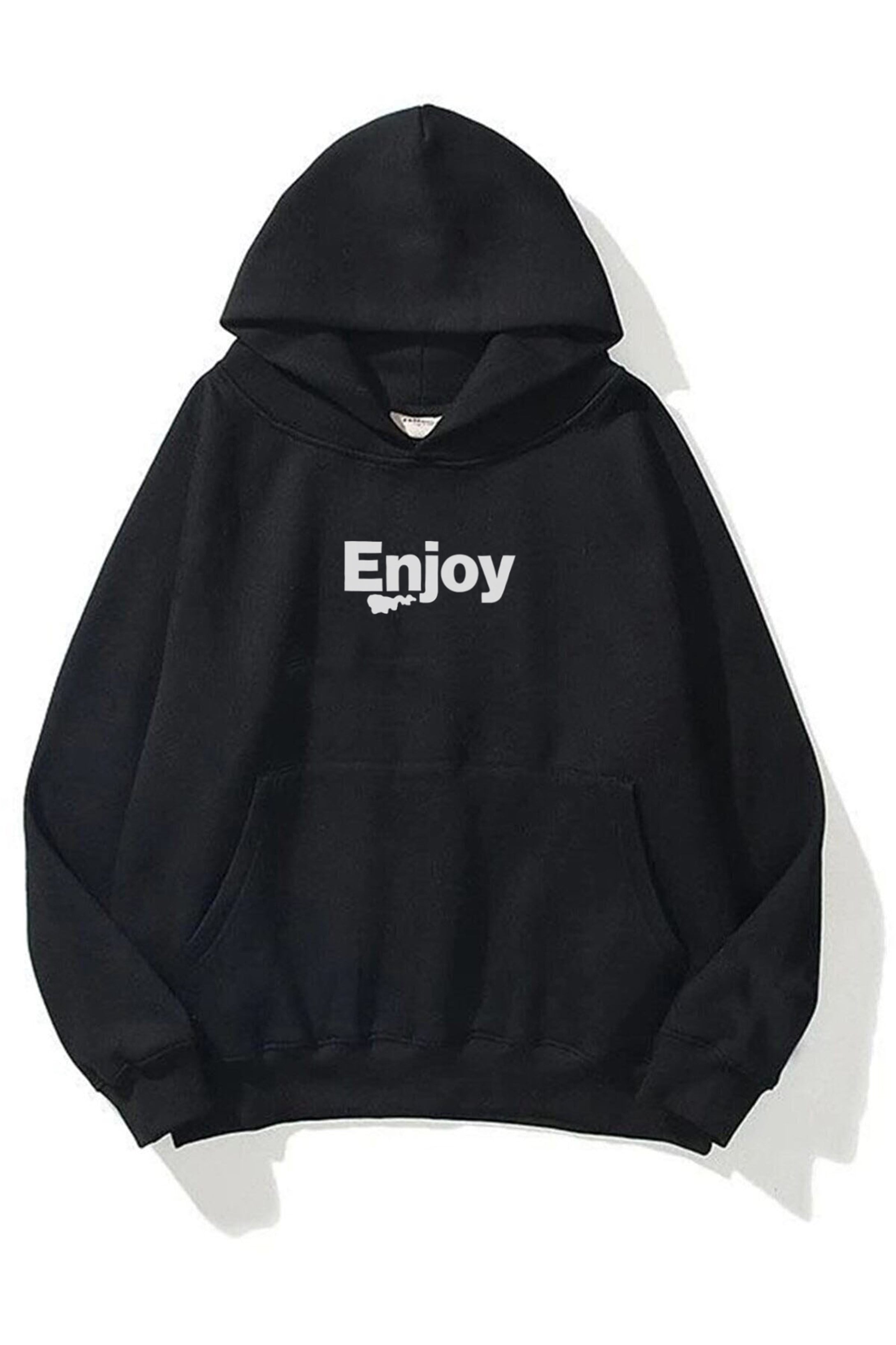 Trendiz Unisex Enjoy Sweatshirt Hoodie Siyah