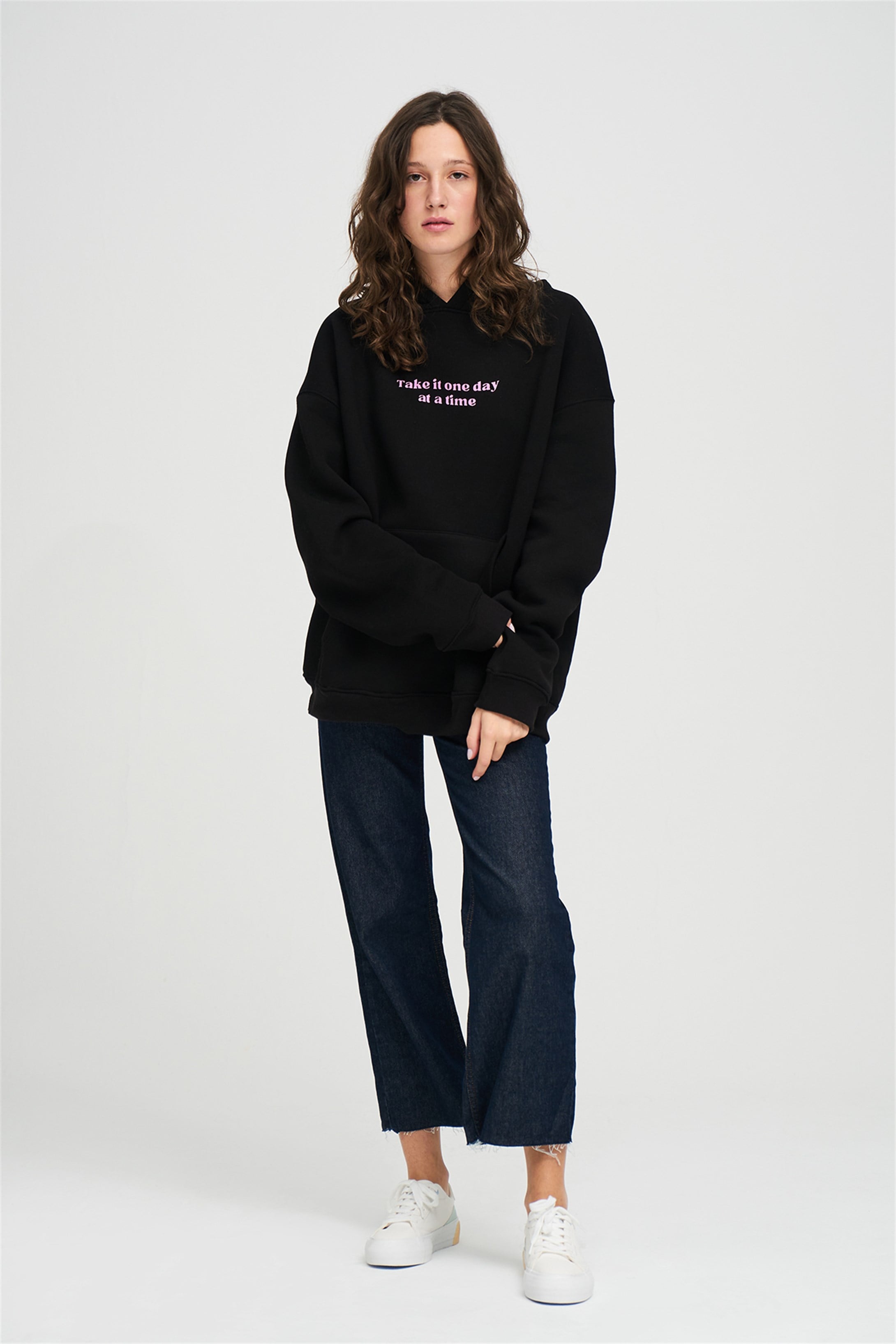 Trendiz Unisex Happy Life Sweatshirt Hoodie