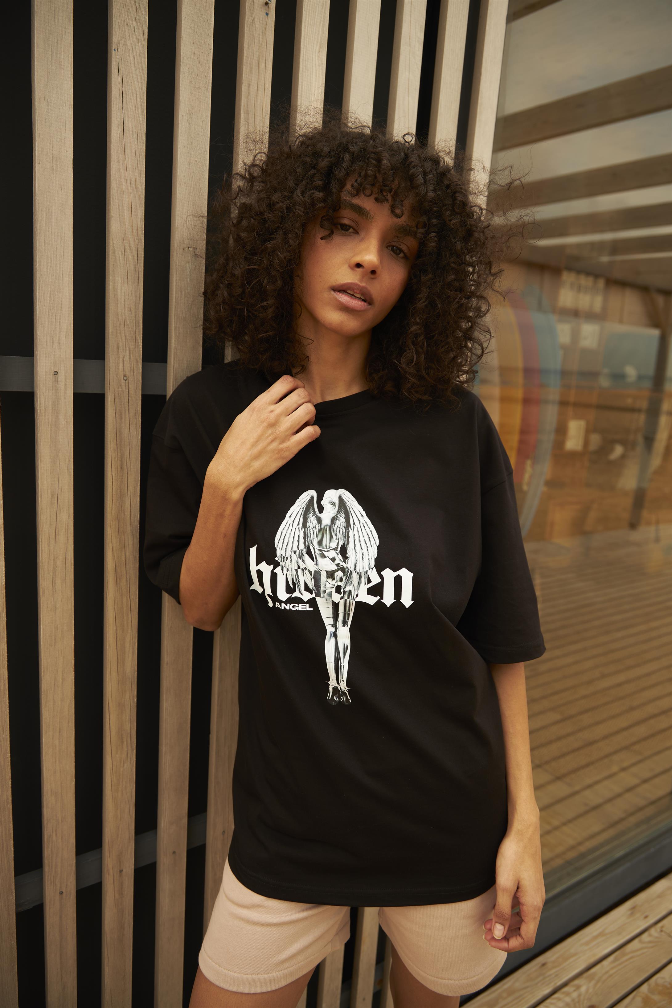 Trendiz Unisex Hidden Siyah Tshirt