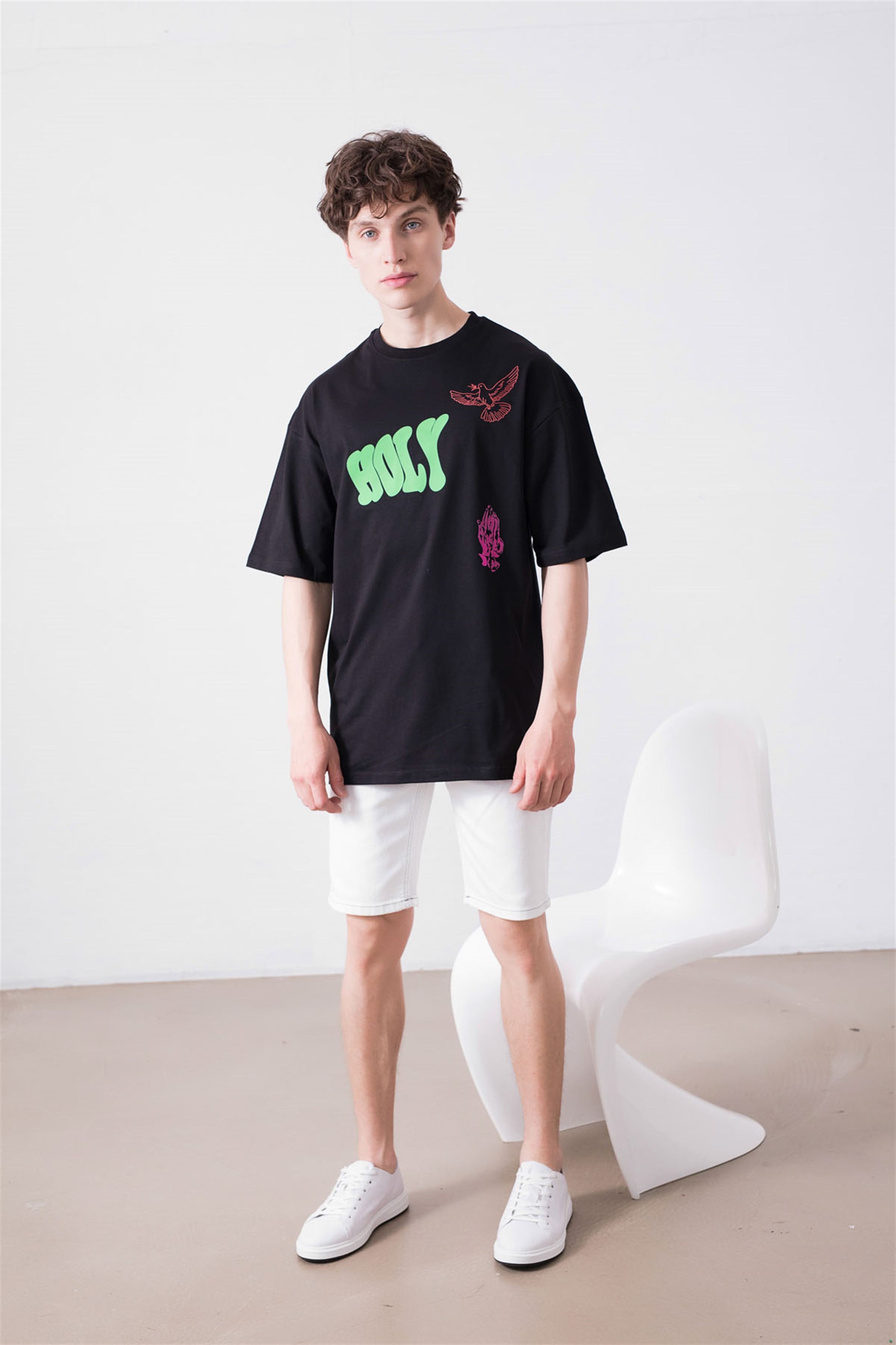 Trendiz Unisex Holy Siyah Tshirt