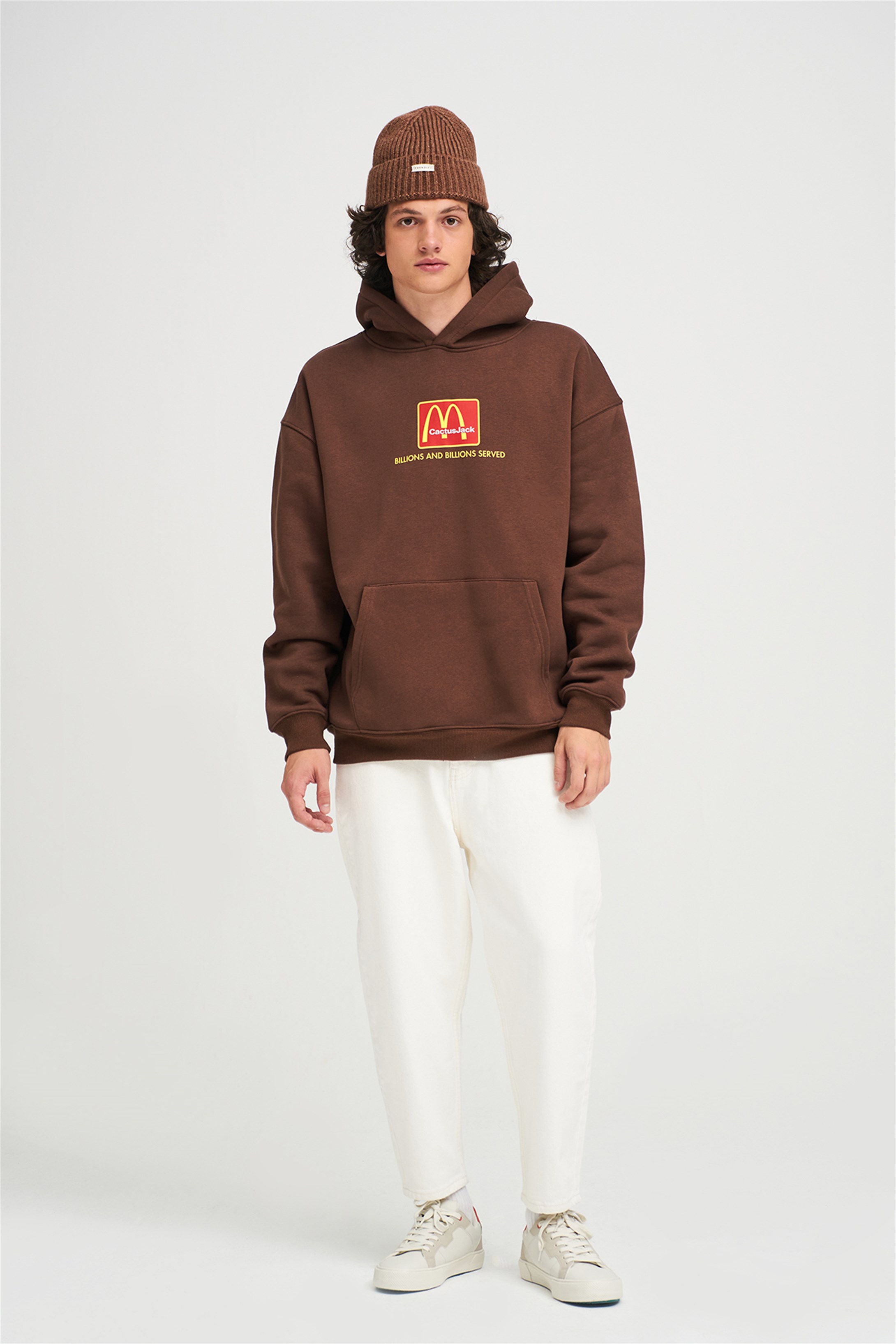 Trendiz Unisex İm Lovin İt Mc Sweatshirt Hoodie Kahverengi