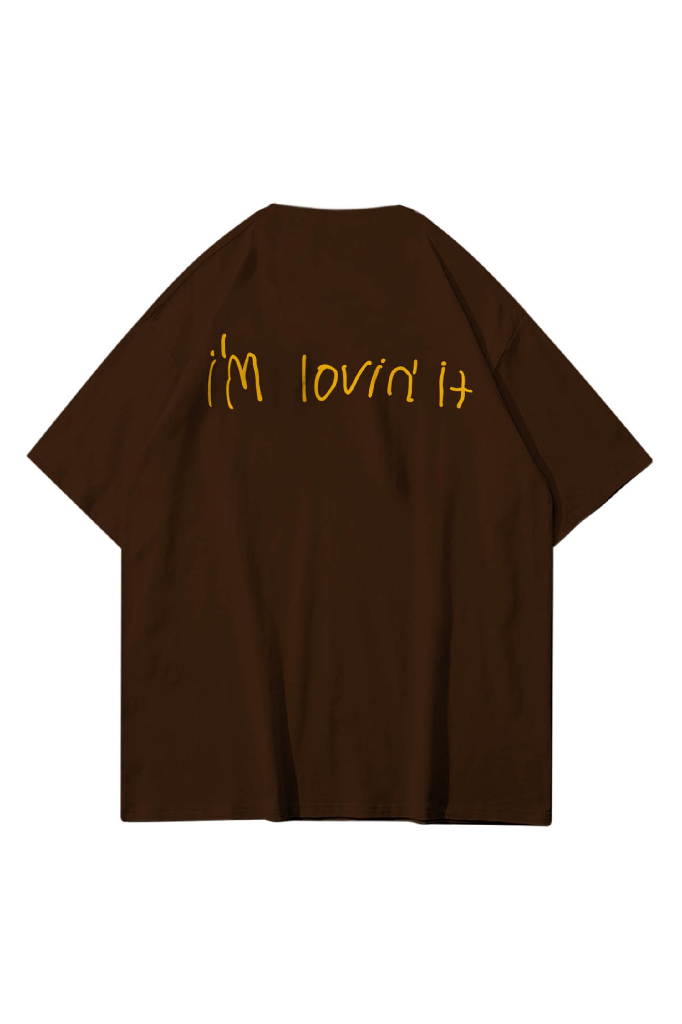 Trendiz Unisex Im Loving it Mc Kahverengi Tshirt
