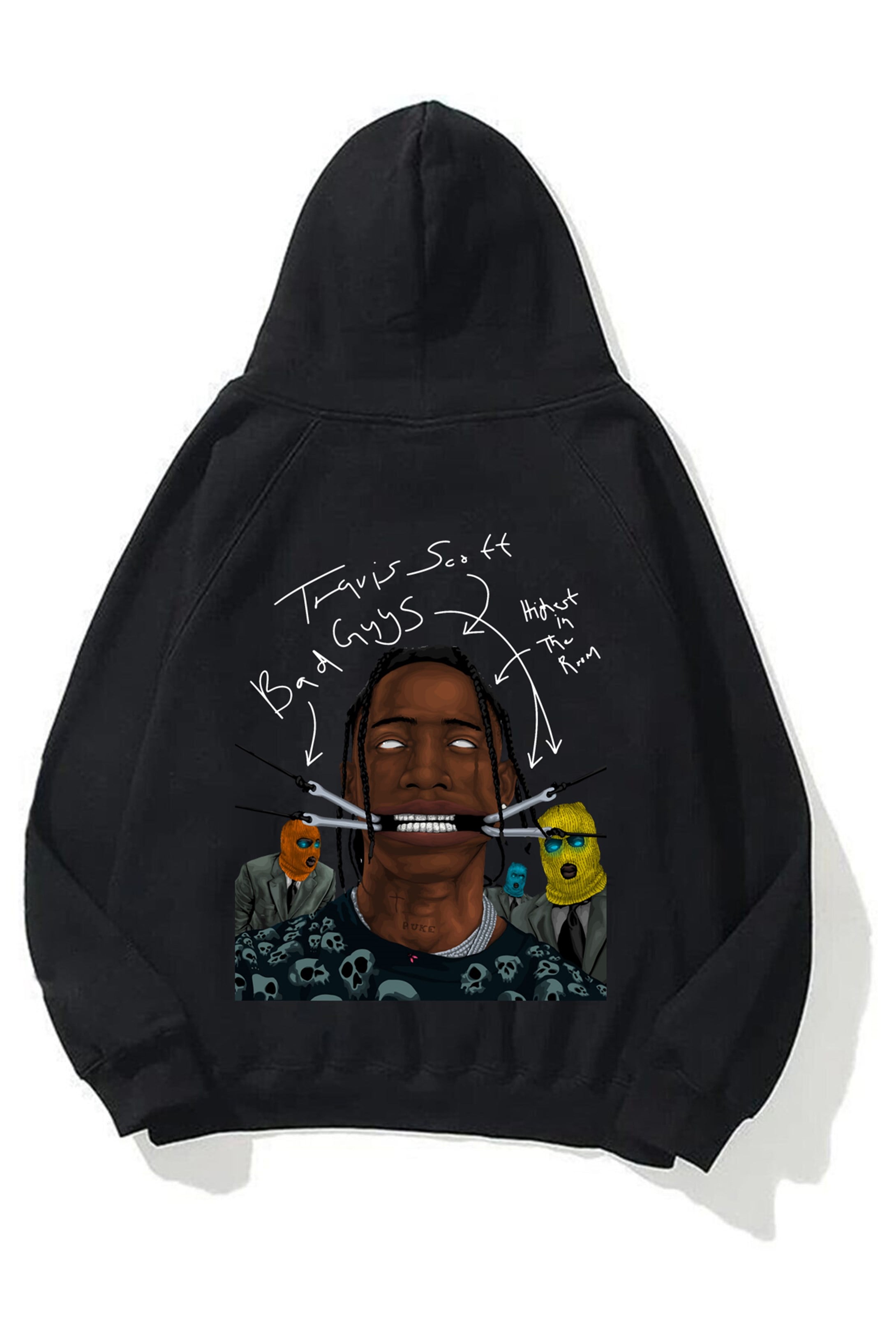 Trendiz Unisex Jackboys Travis Scott Siyah Sweatshirt Hoodie