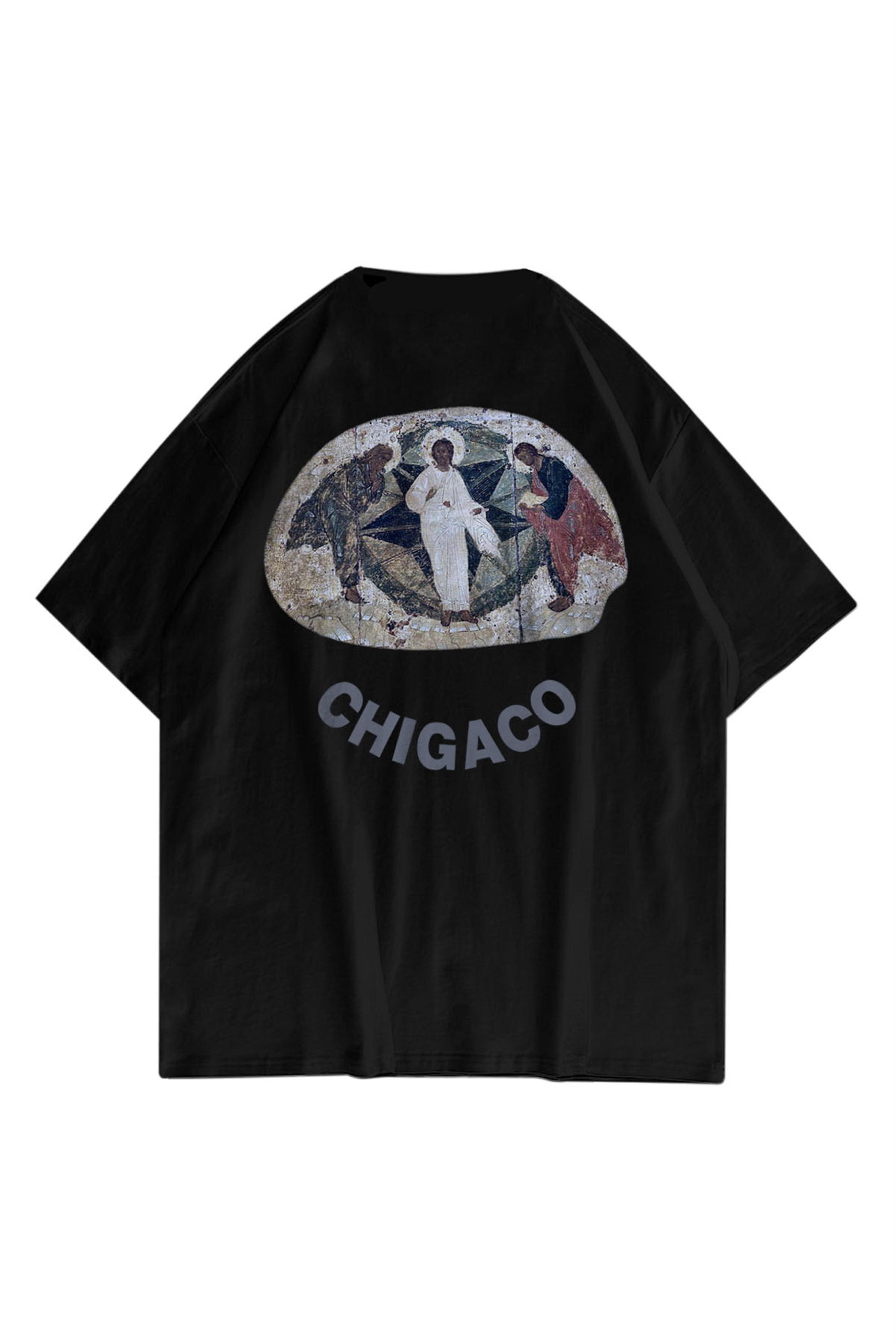 Trendiz Unisex Jesus is King Siyah Tshirt