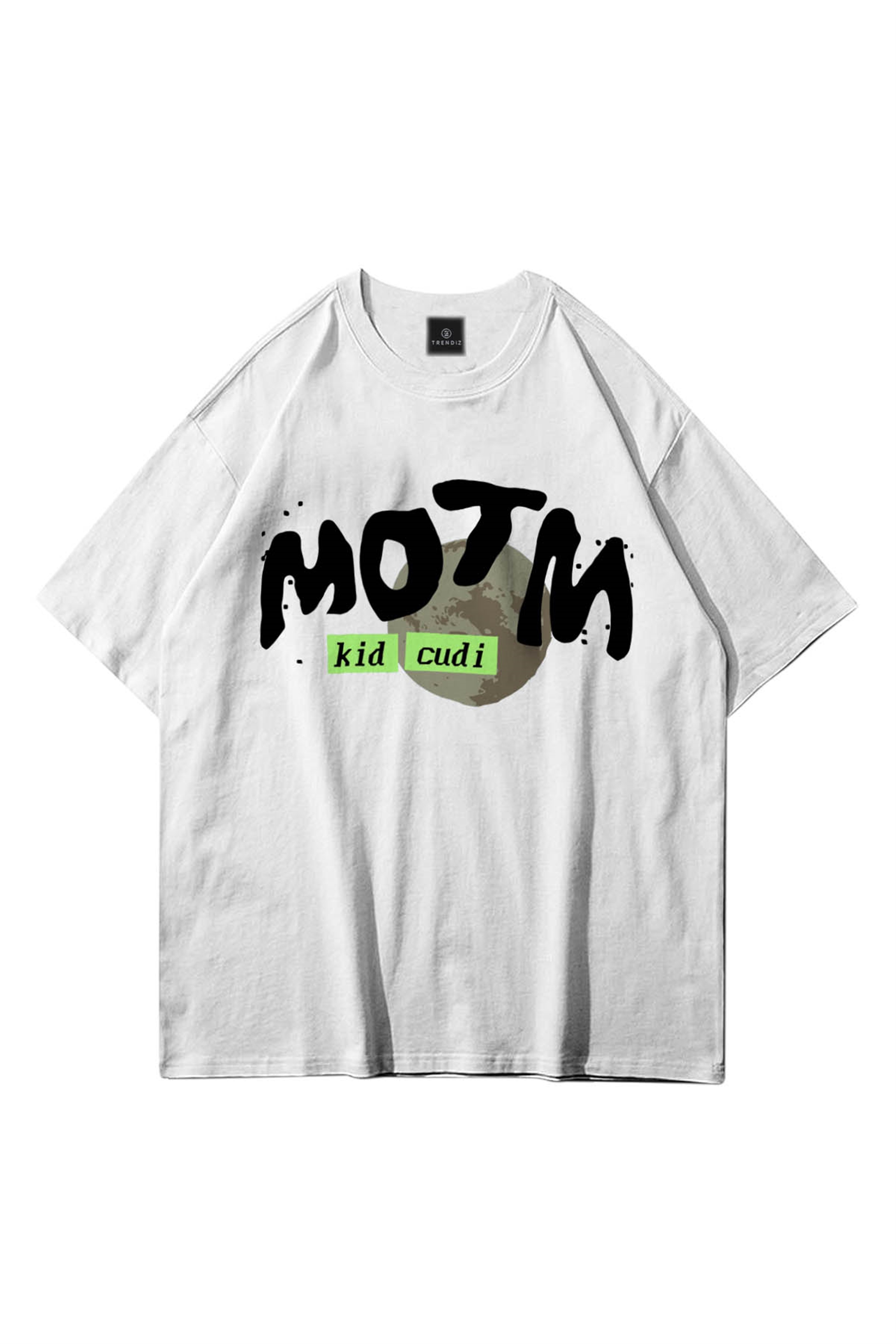 Trendiz Unisex Kid Cudi Man of the Moon 3 Beyaz Tshirt