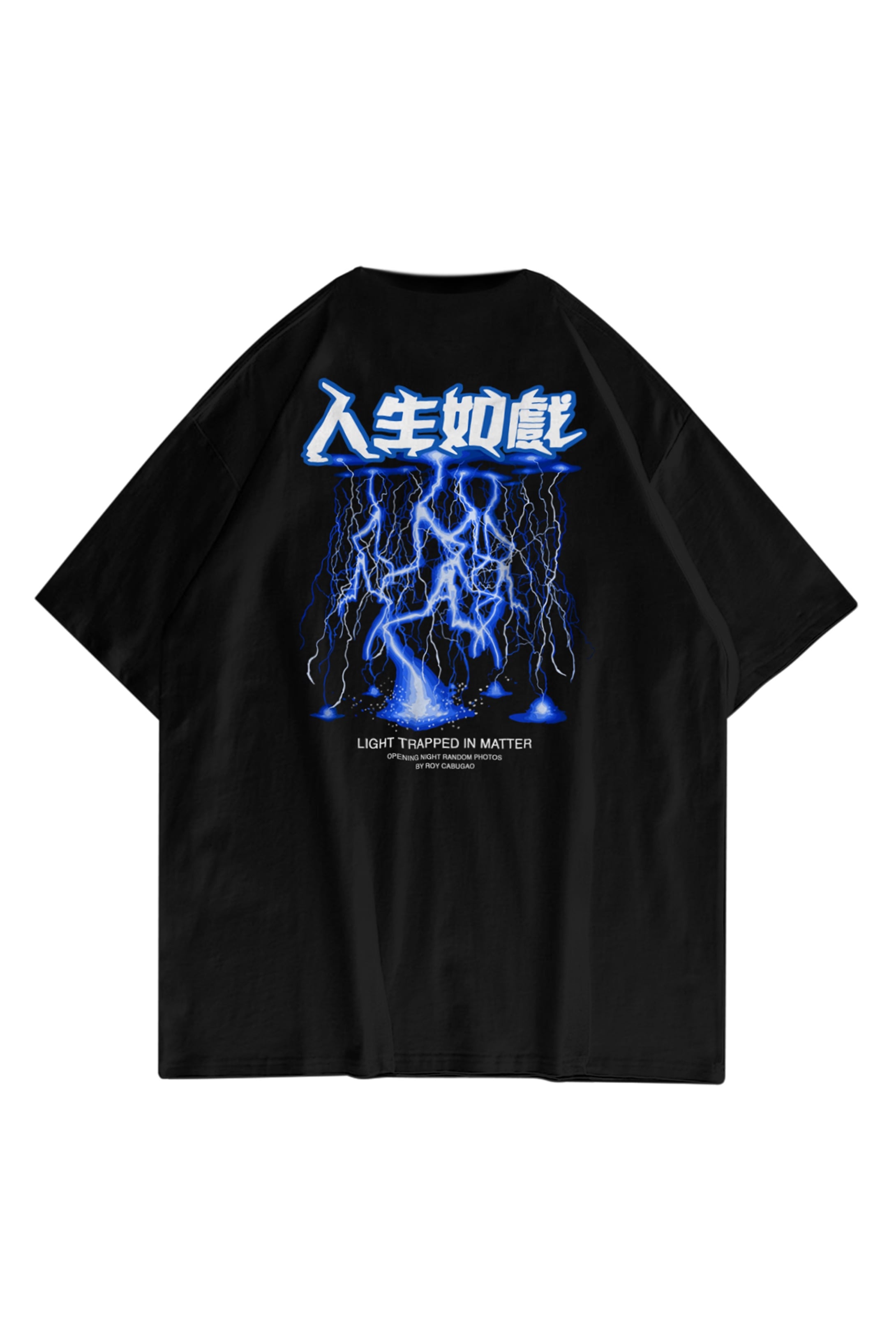 Trendiz Unisex Light Trapped in Matter Siyah Tshirt