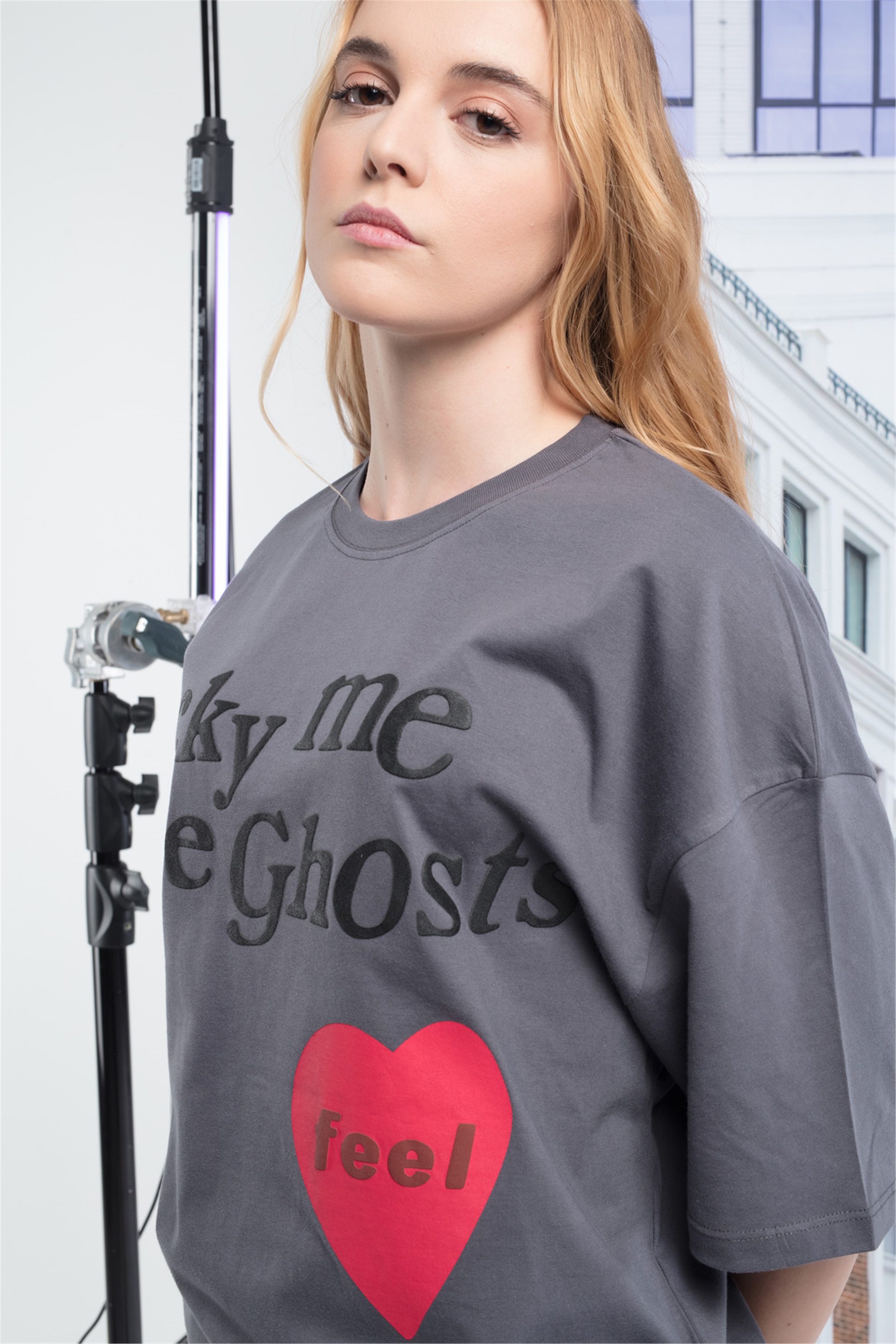 Trendiz Kadın Luckyme Antrasit Tshirt