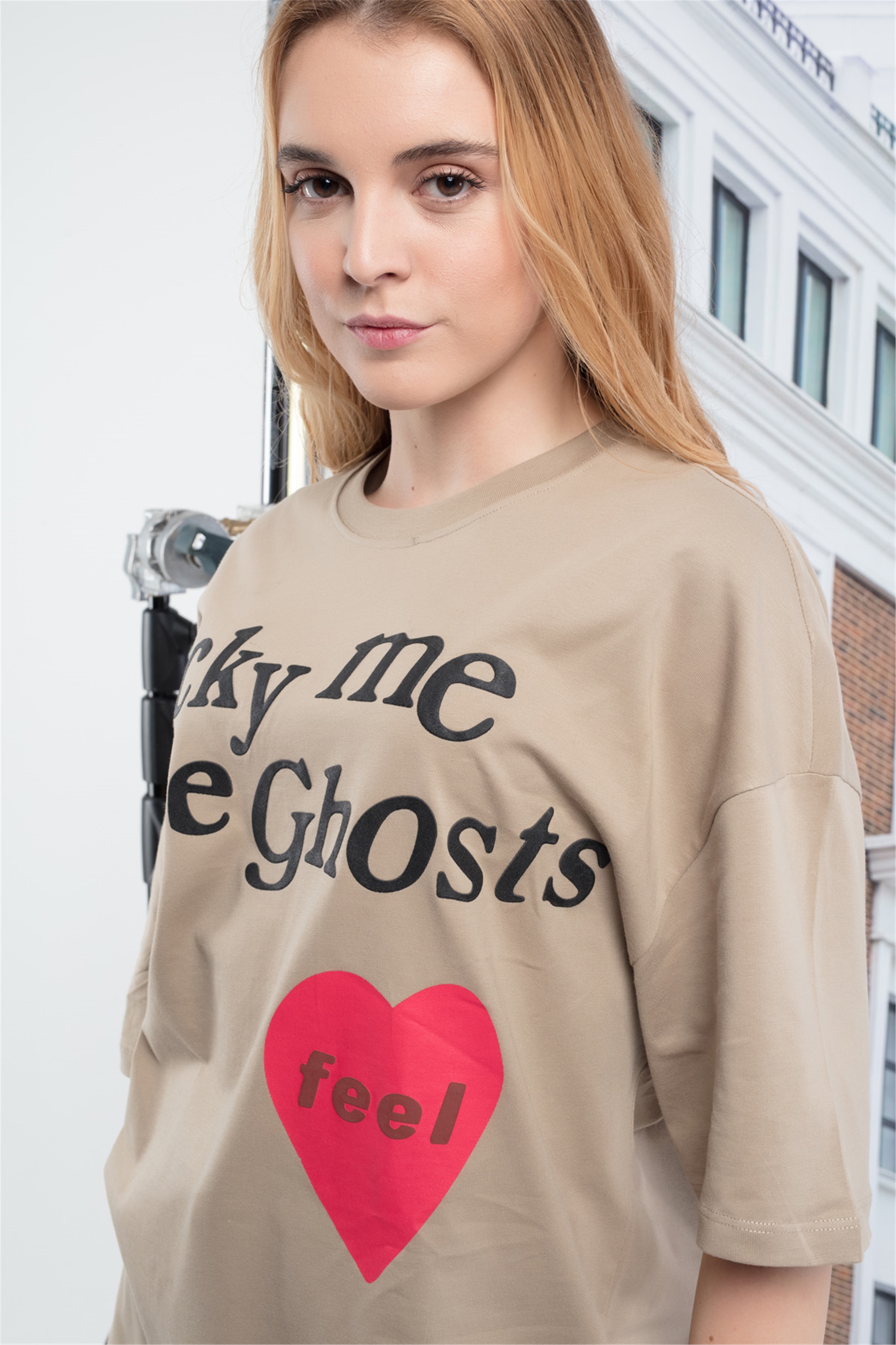 Trendiz Kadın Luckyme Bej Tshirt