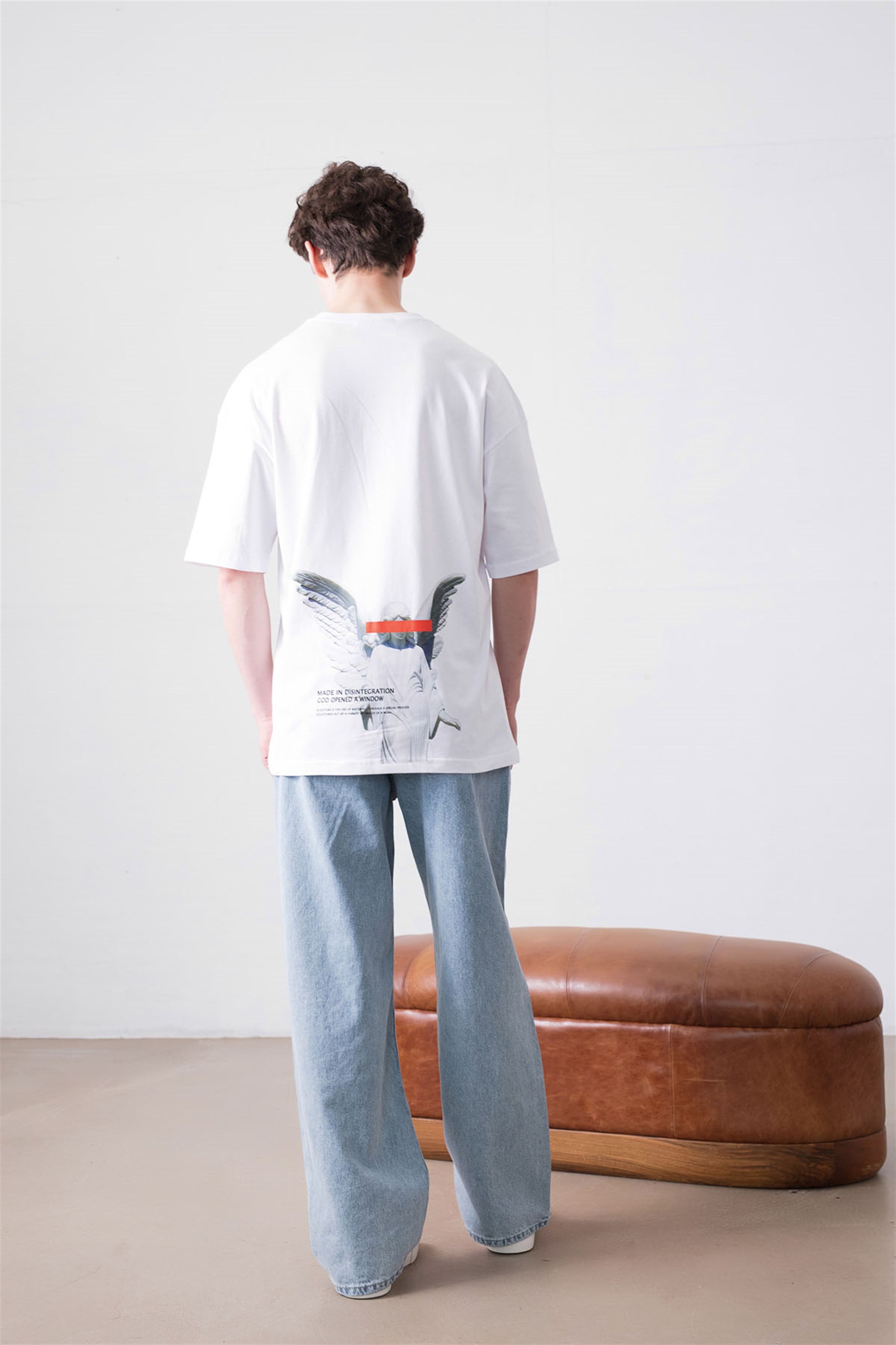 Trendiz Unisex Made in Disintegration Beyaz Tshirt