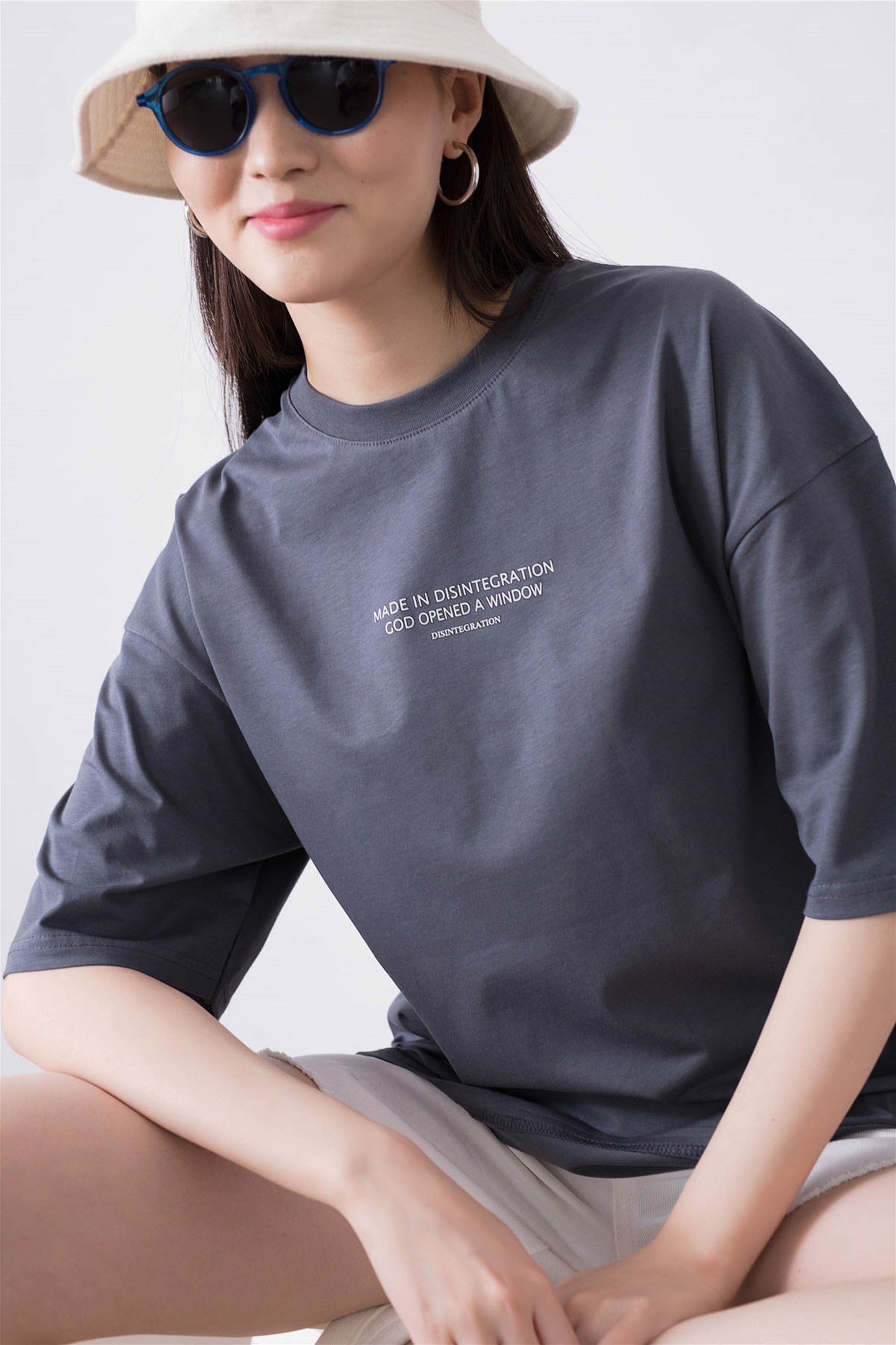 Trendiz Unisex Made in Disintegration Antrasit Tshirt