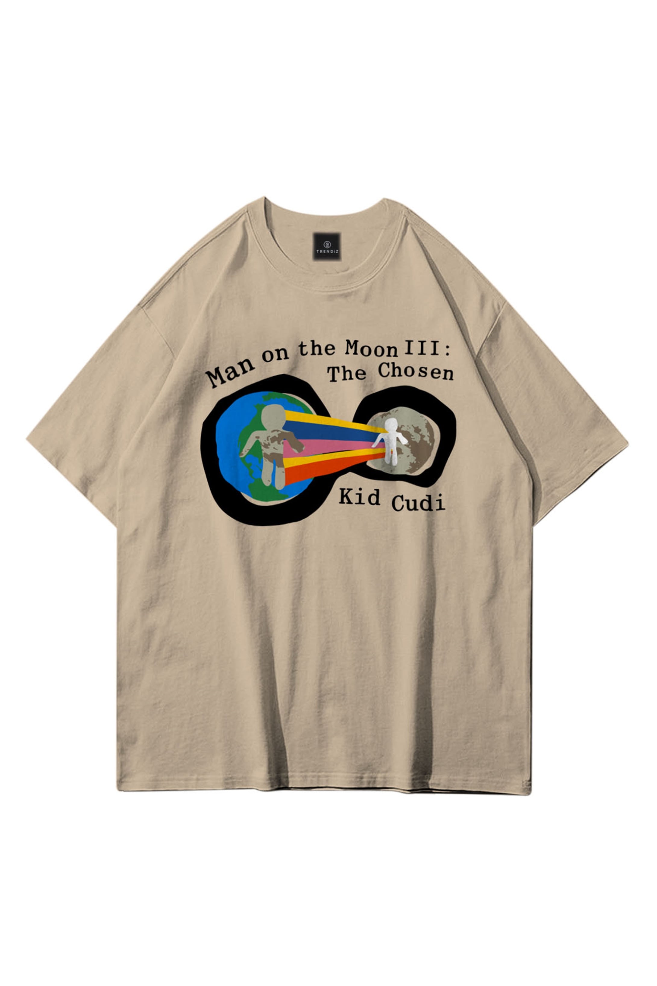 Trendiz Unisex Man on the Moon 3 Kid Cudi Taş Tshirt