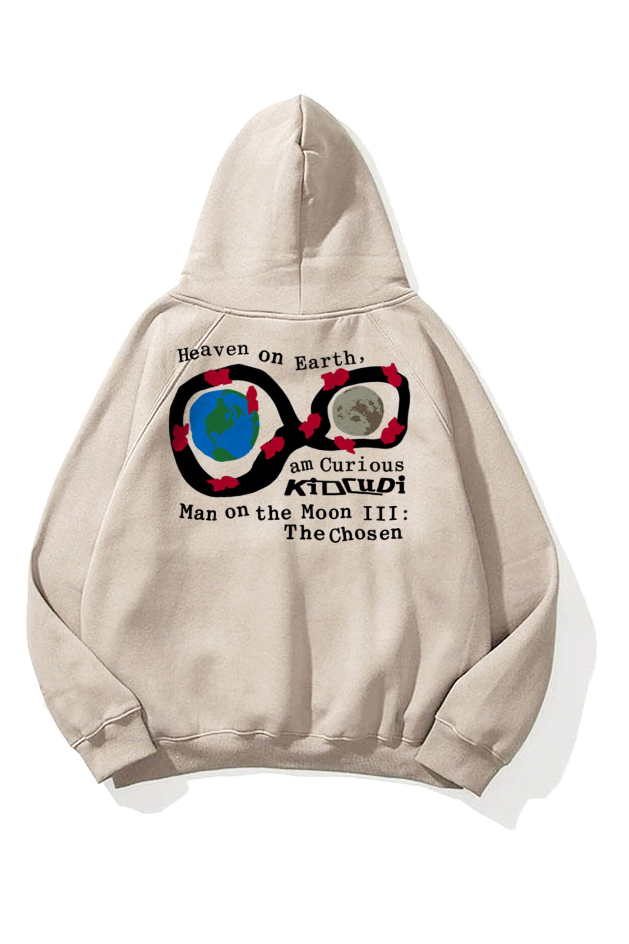 Trendiz Unisex Man On The Moon Sweatshirt Hoodie Taş