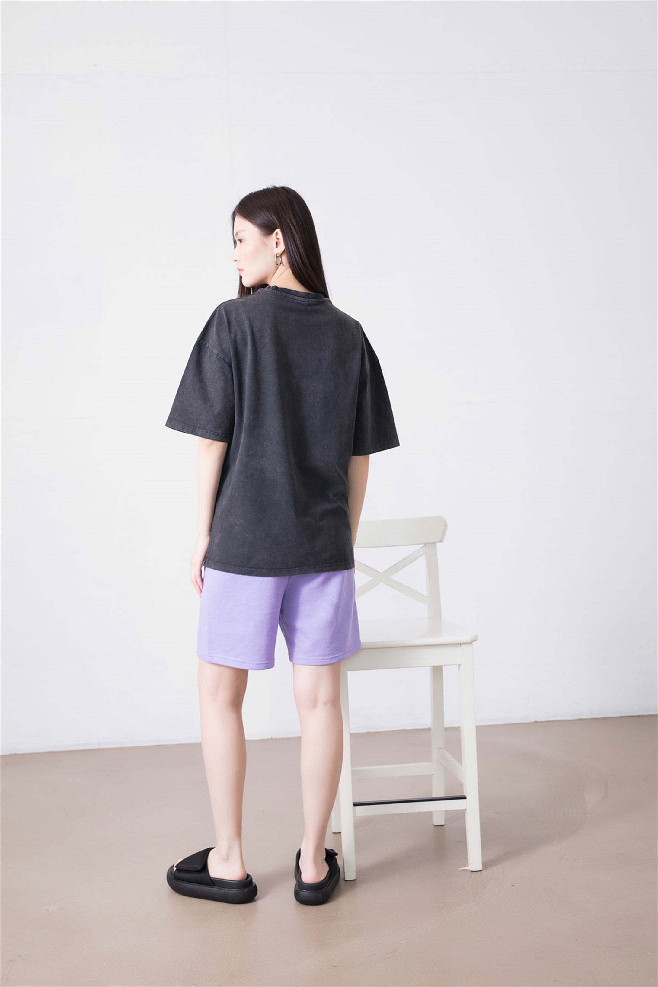 Trendiz Unisex Name Funny Guerila Yıkamalı Antrasit Tshirt