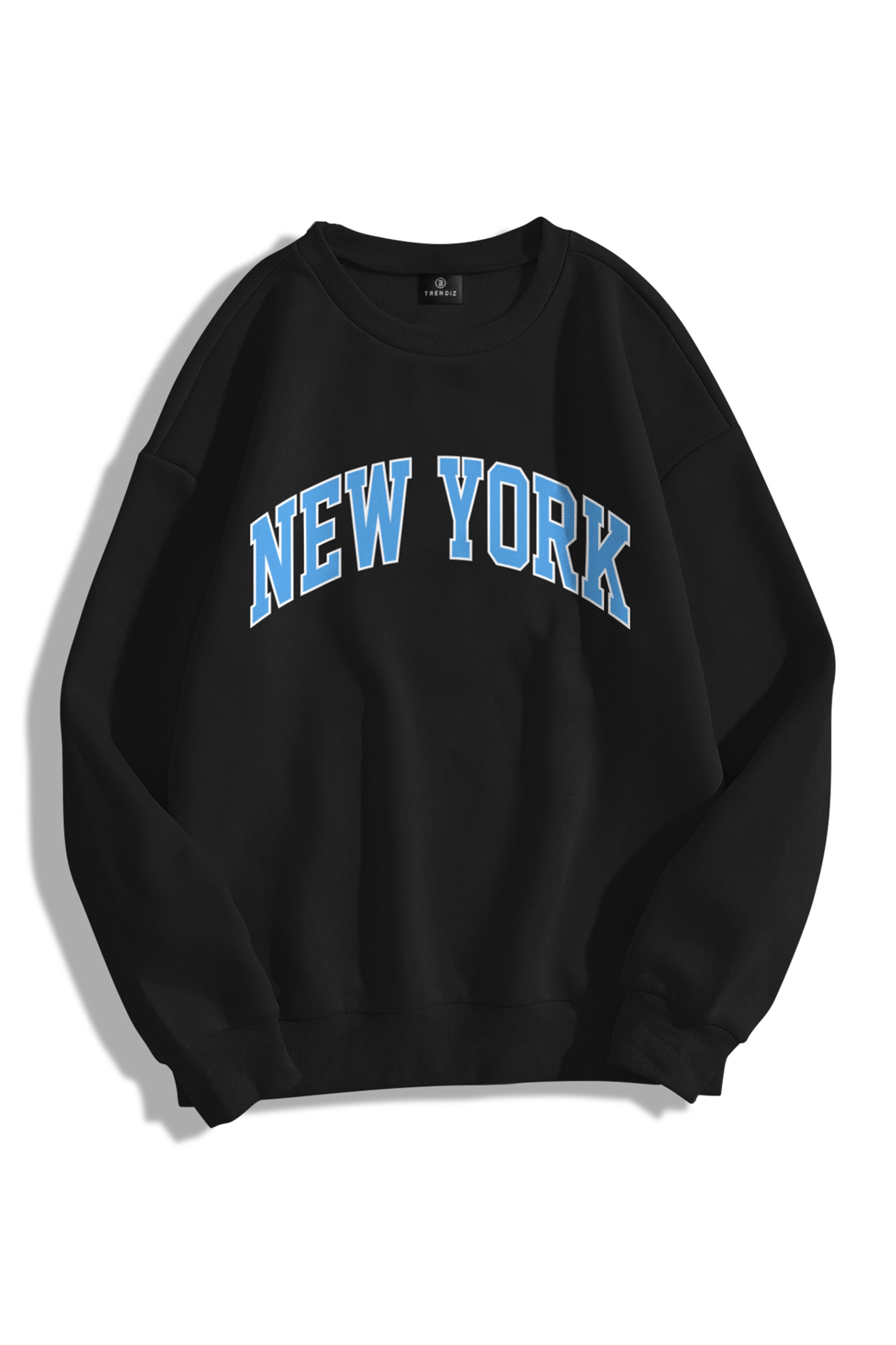 Trendiz Unisex New York Bisiklet Yaka Sweatshirt Hoodie