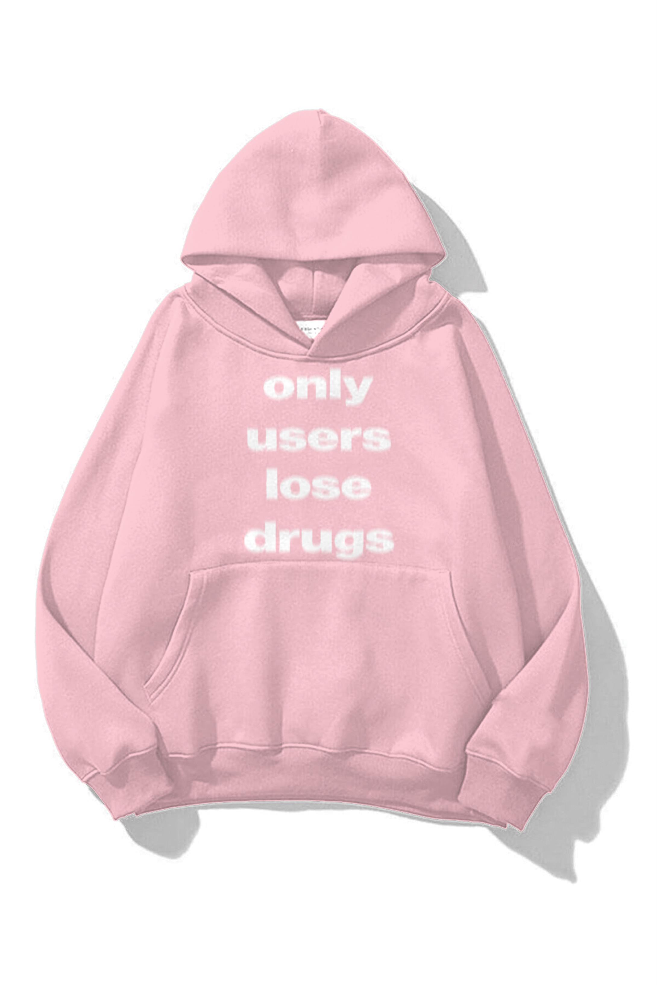 Trendiz Unisex Only Users Sweatshirt Hoodie Pembe