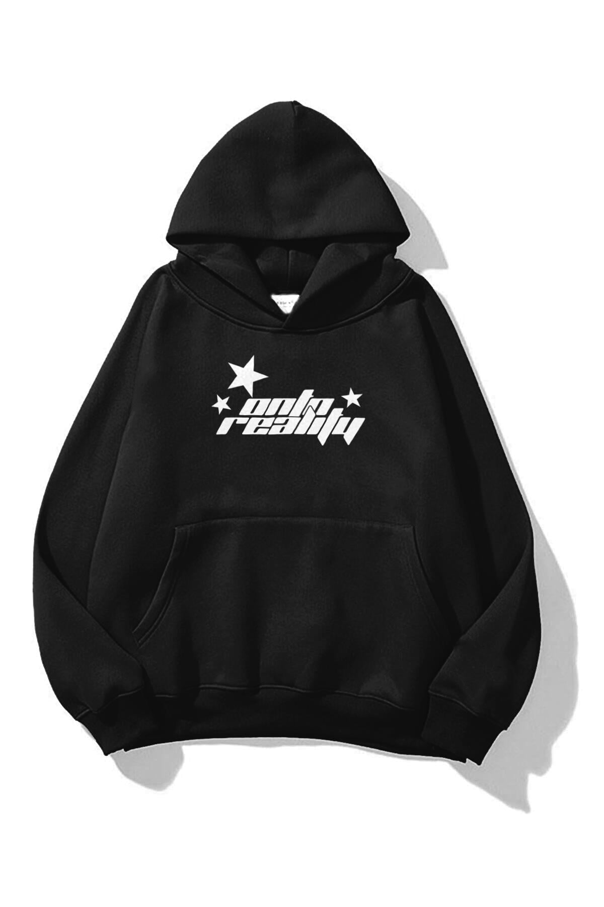 Trendiz Unisex Onto Reality Sweatshirt Siyah