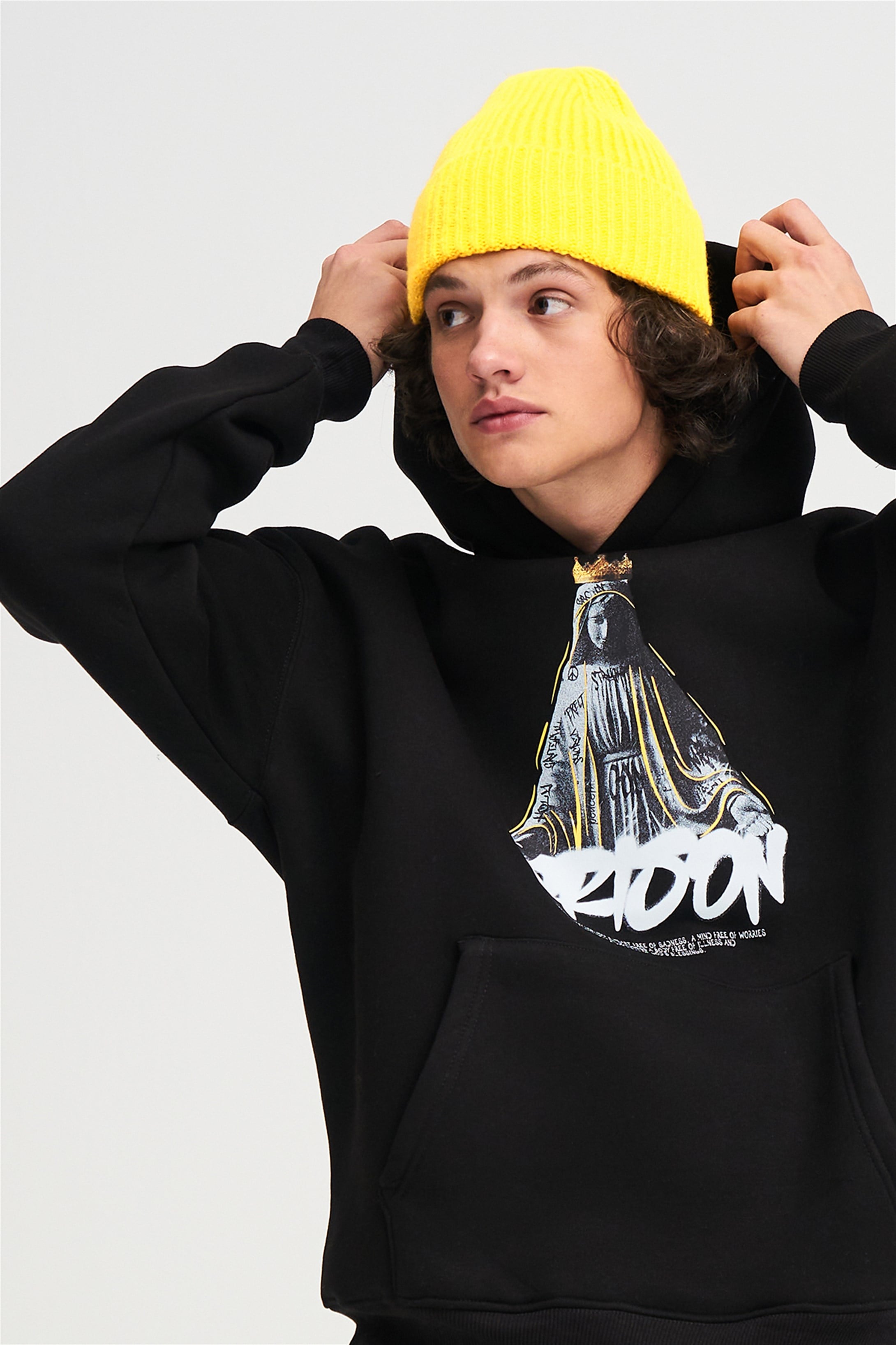 Trendiz Unisex Orison Sweatshirt Hoodie Siyah