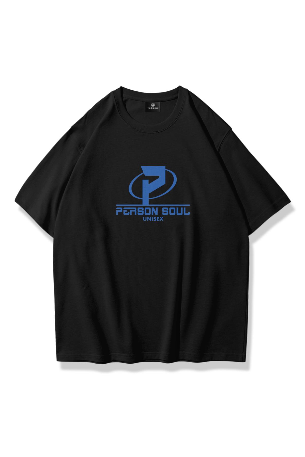 Trendiz Unisex Person Soul Tshirt Siyah