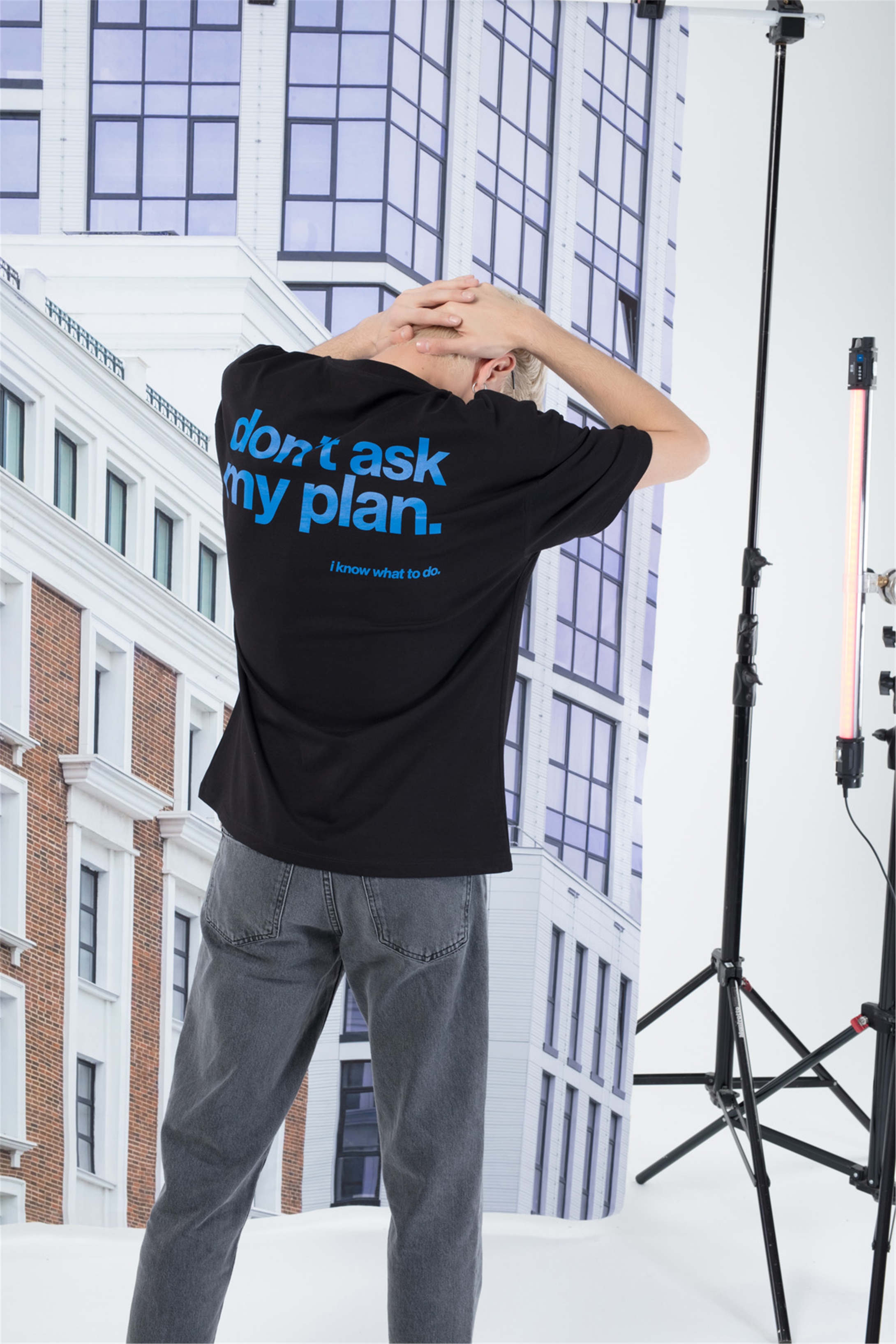 Trendiz Erkek Plan Tshirt Siyah