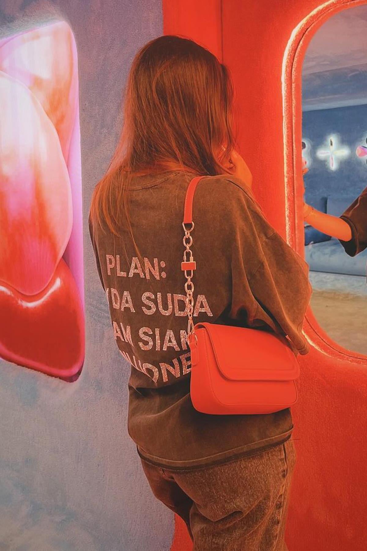 Trendiz Unisex Plan Yıkamalı Tshirt Antrasit