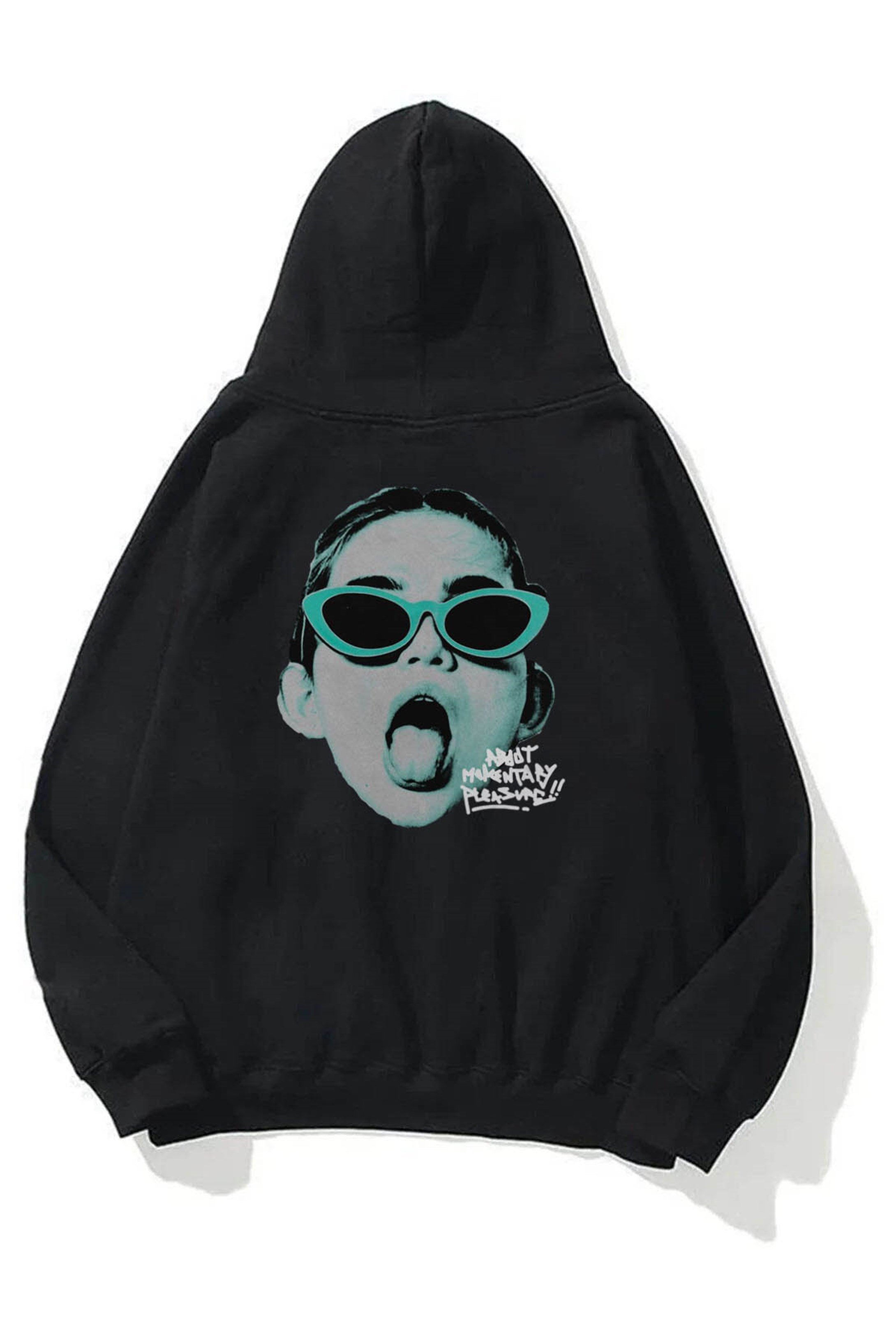Trendiz Unisex Pleasure Siyah Sweatshirt Hoodie