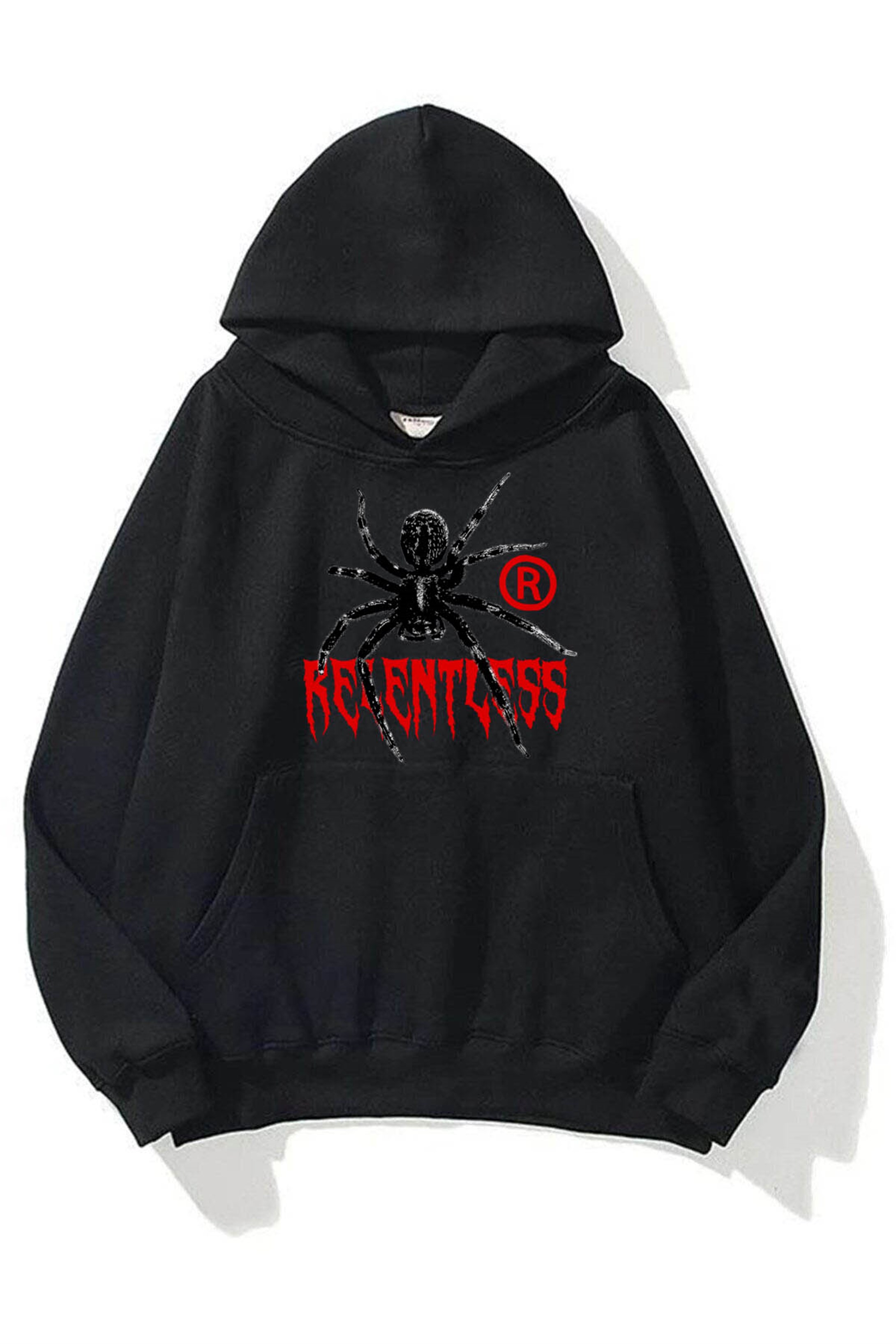 Trendiz Unisex Relentless Sweatshirt Hoodie Siyah