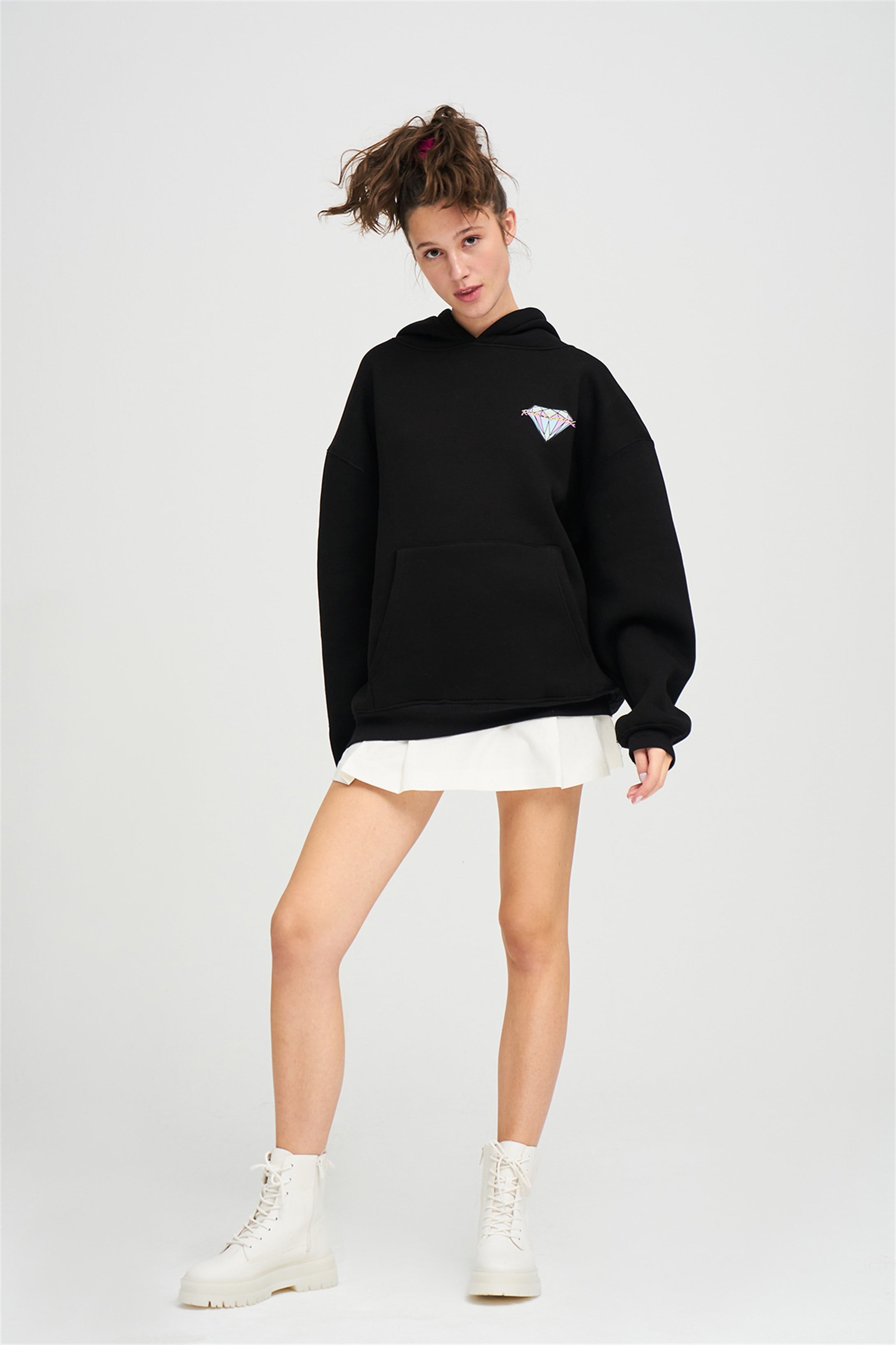 Trendiz Unisex Rich Lifestyle Sweatshirt Hoodie Siyah