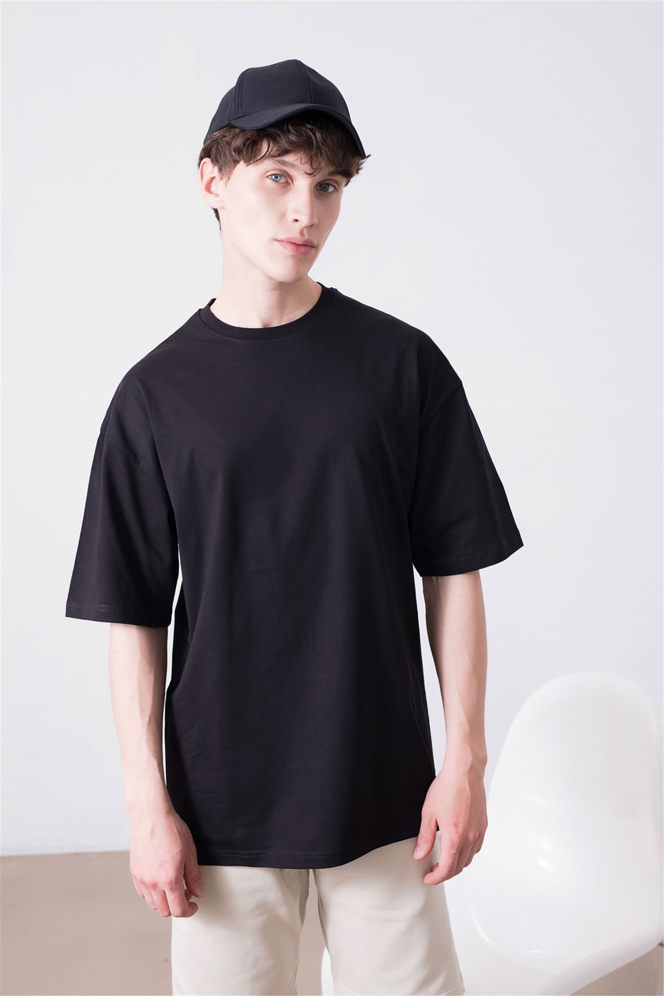 Trendiz Unisex Siyah Basic Tshirt