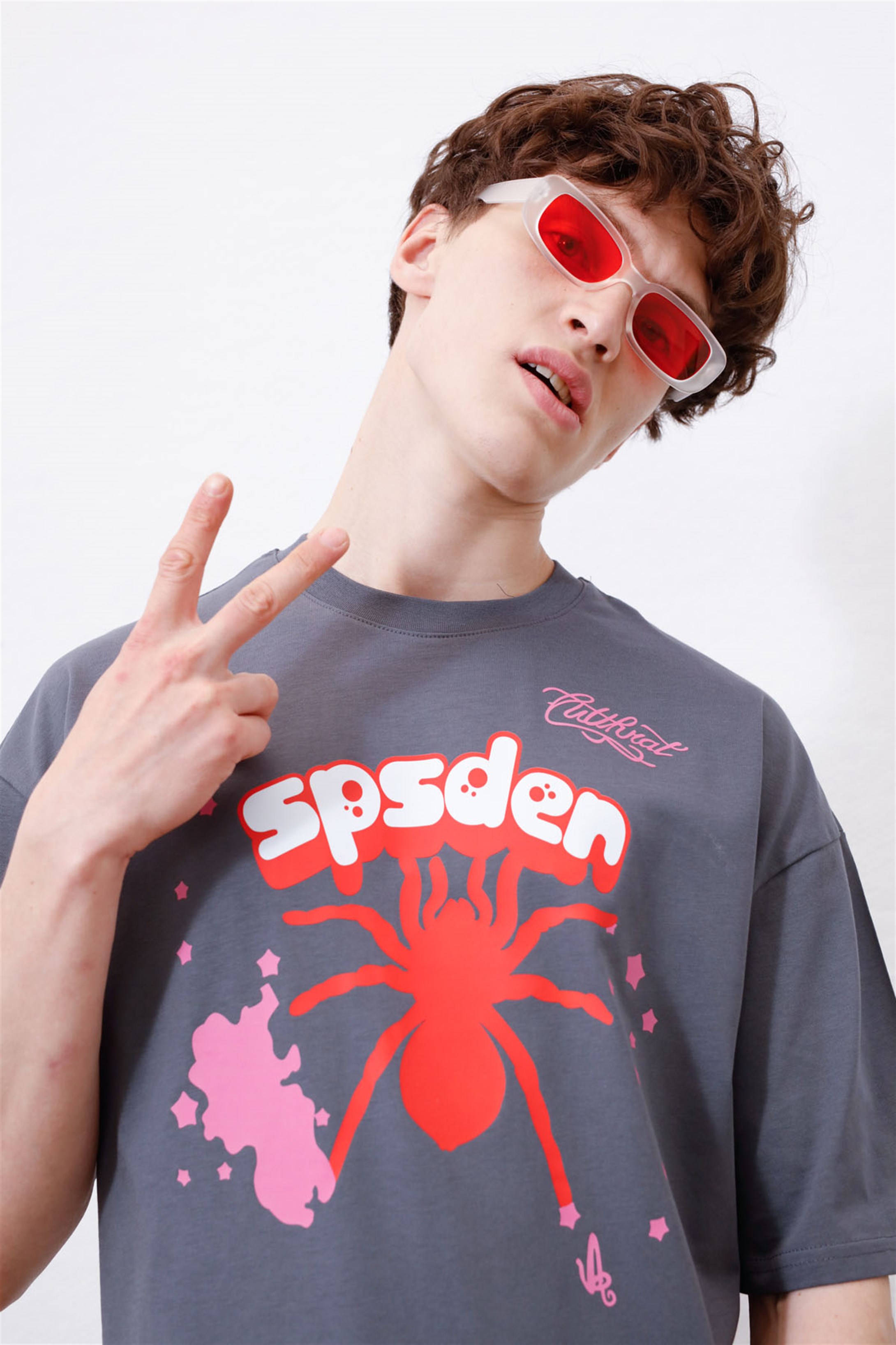 Trendiz Unisex Sp5der Antrasit Tshirt