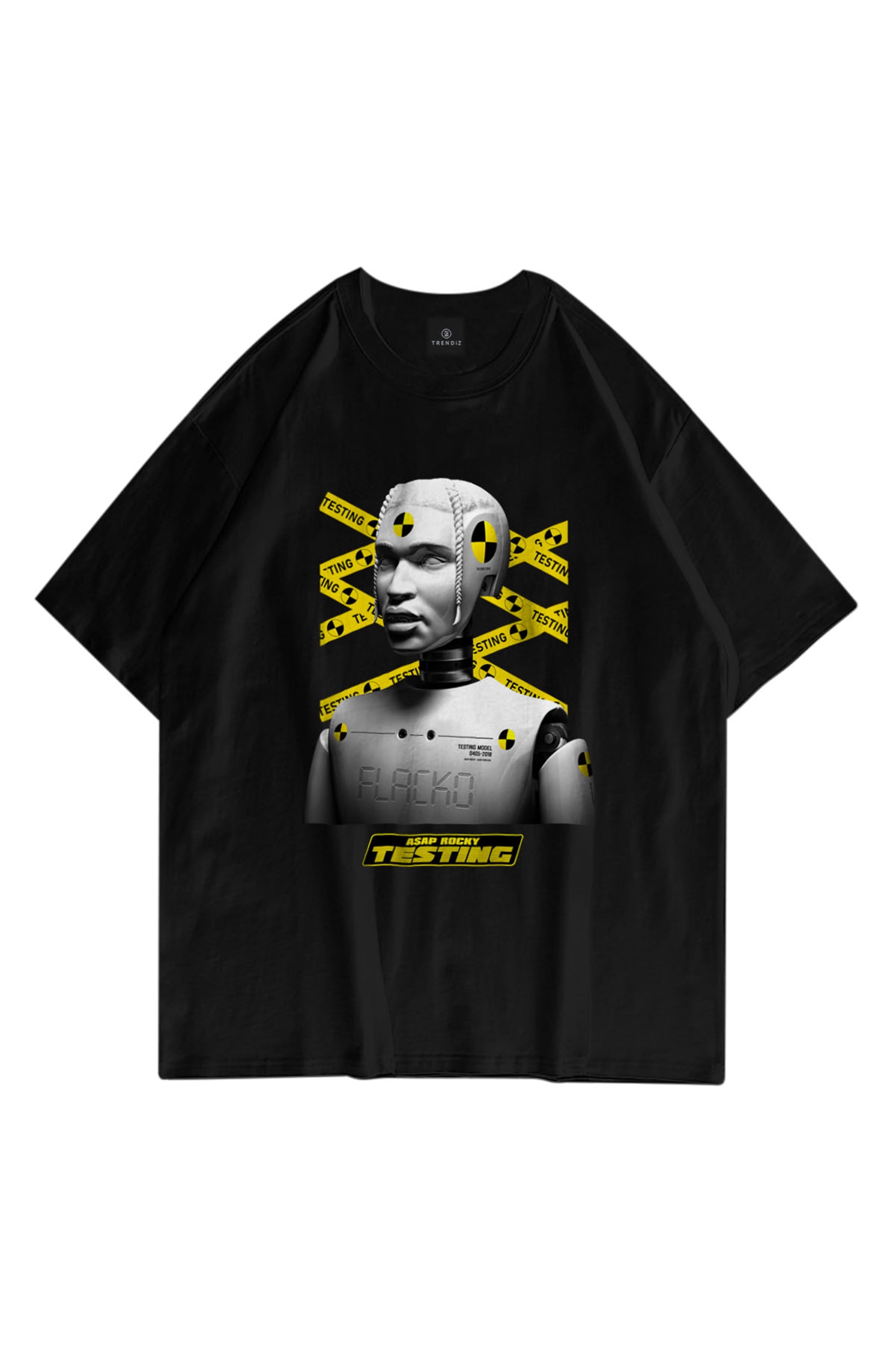 Trendiz Unisex Testing Asap Rocky Siyah T Shirt