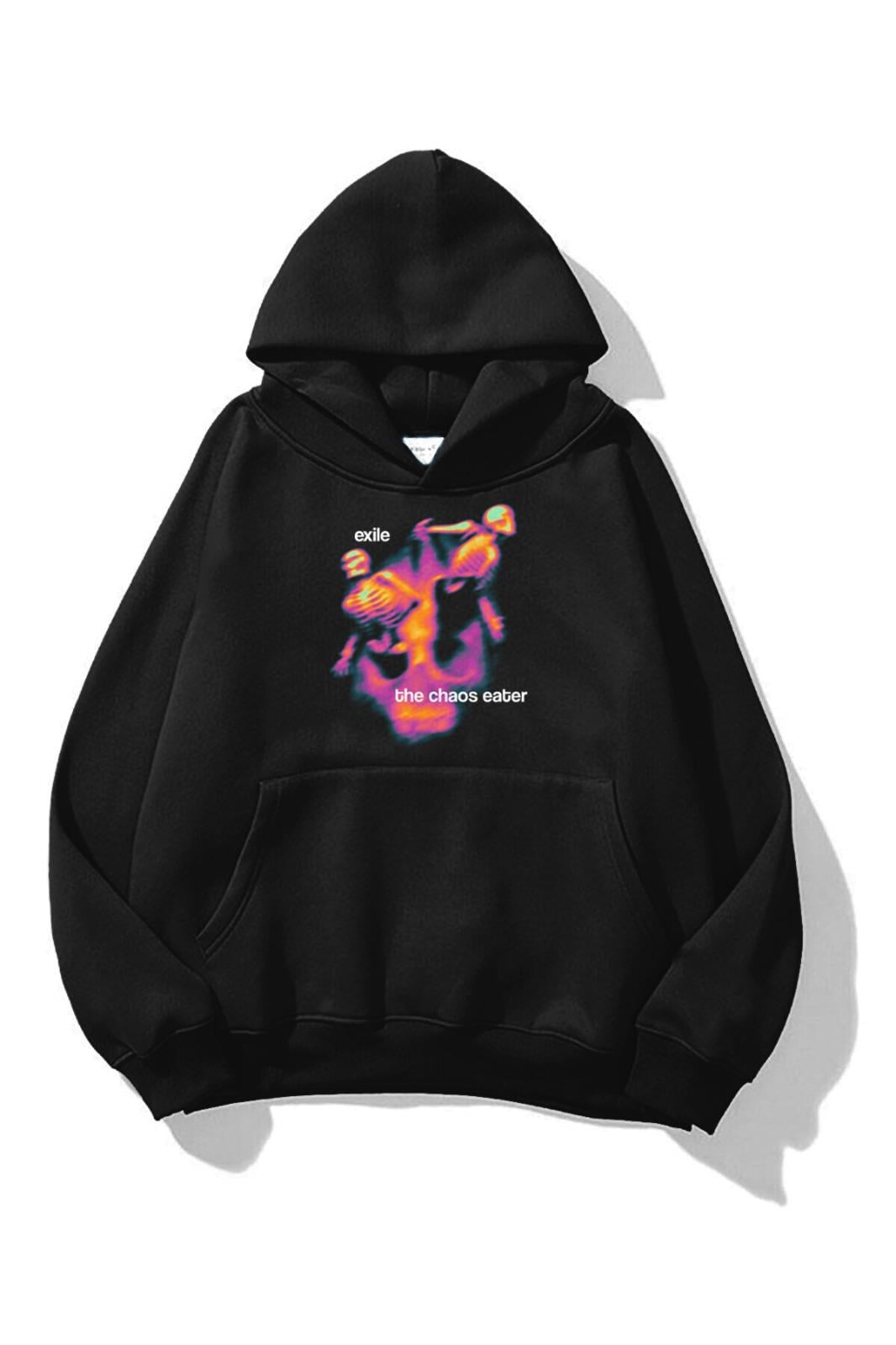 Trendiz Unisex The Chaos Eater Sweatshirt Siyah