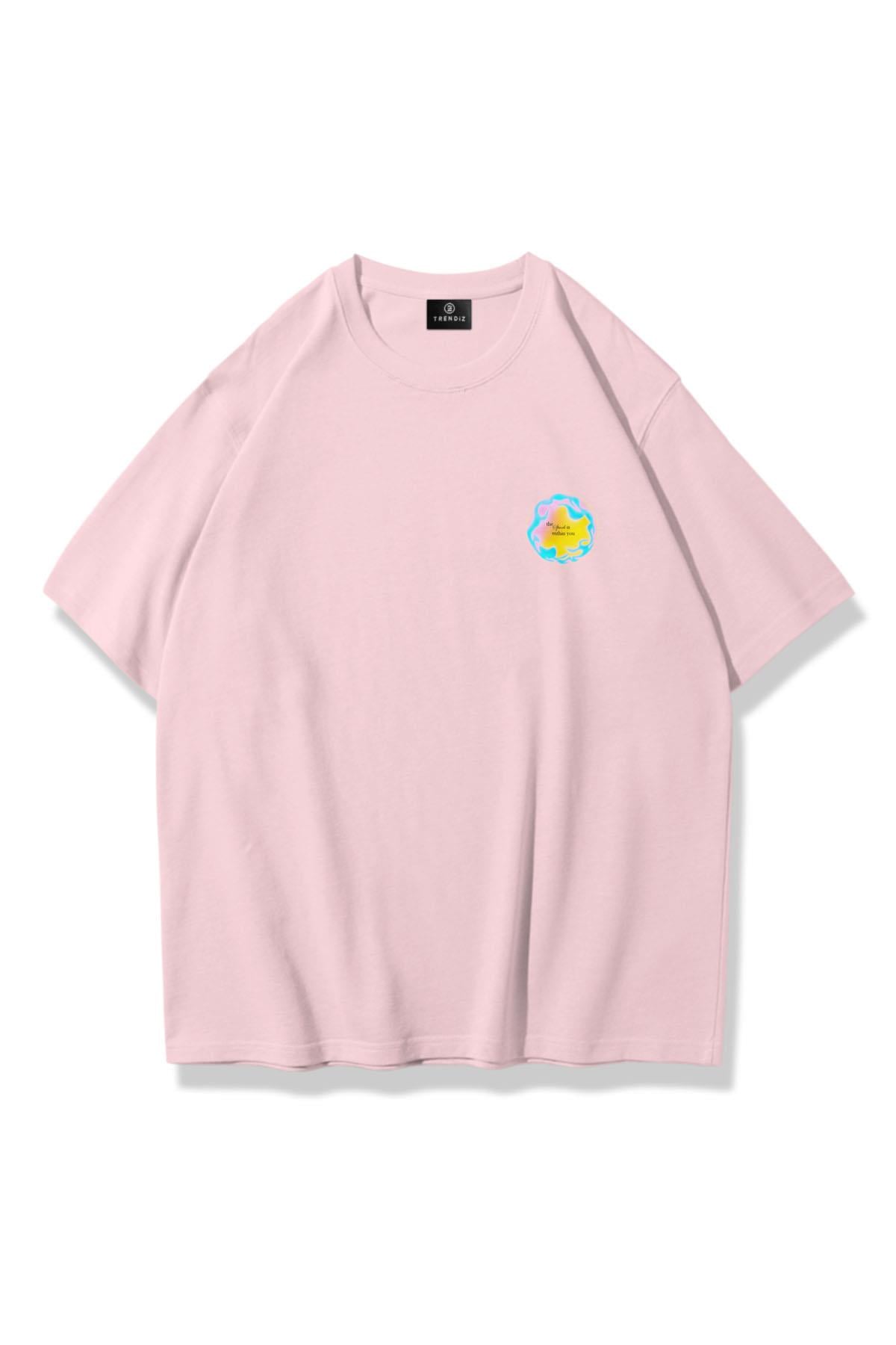 Trendiz Unisex The Spark Tshirt Pembe