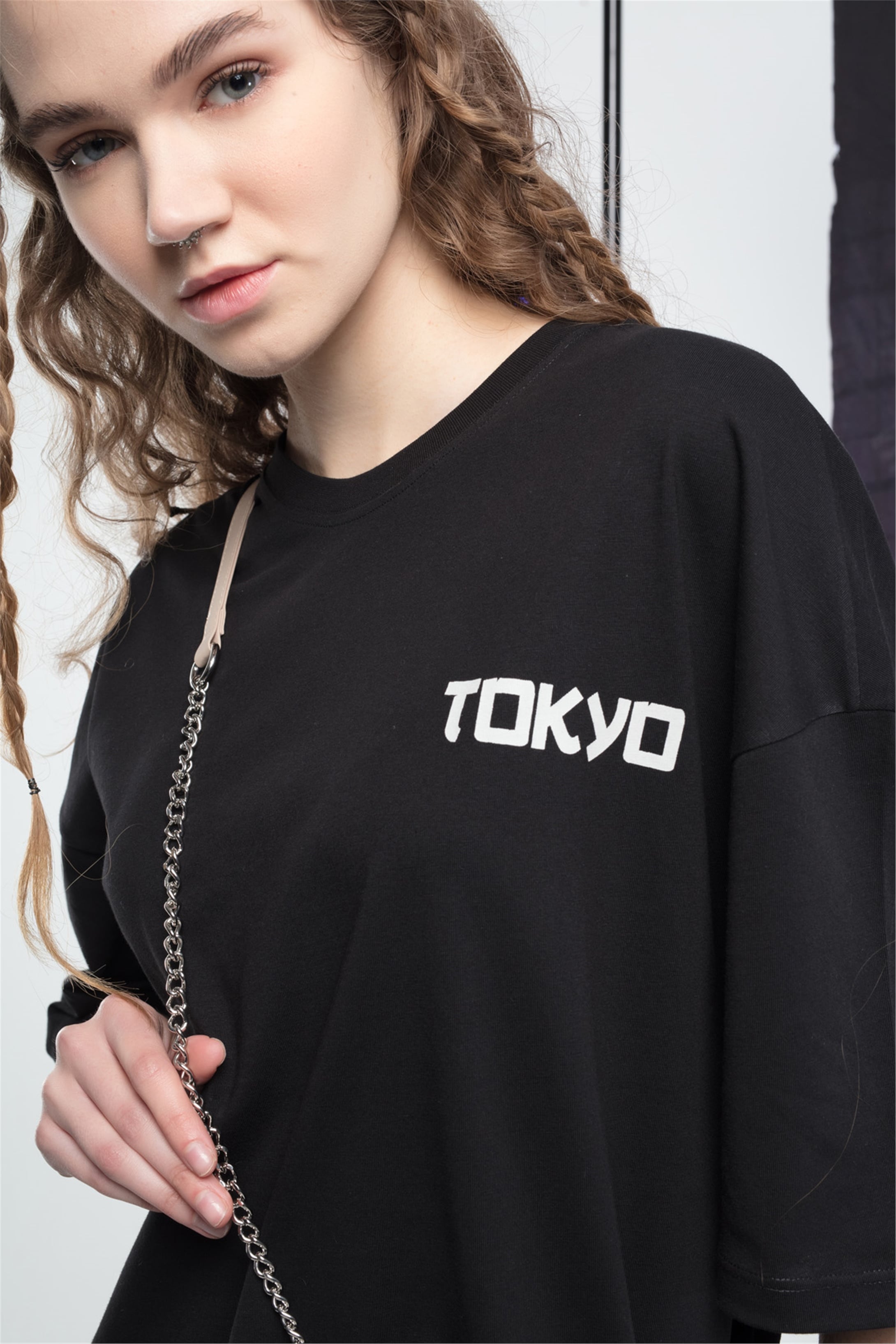 Trendiz Kadın Tokyo Tshirt Siyah