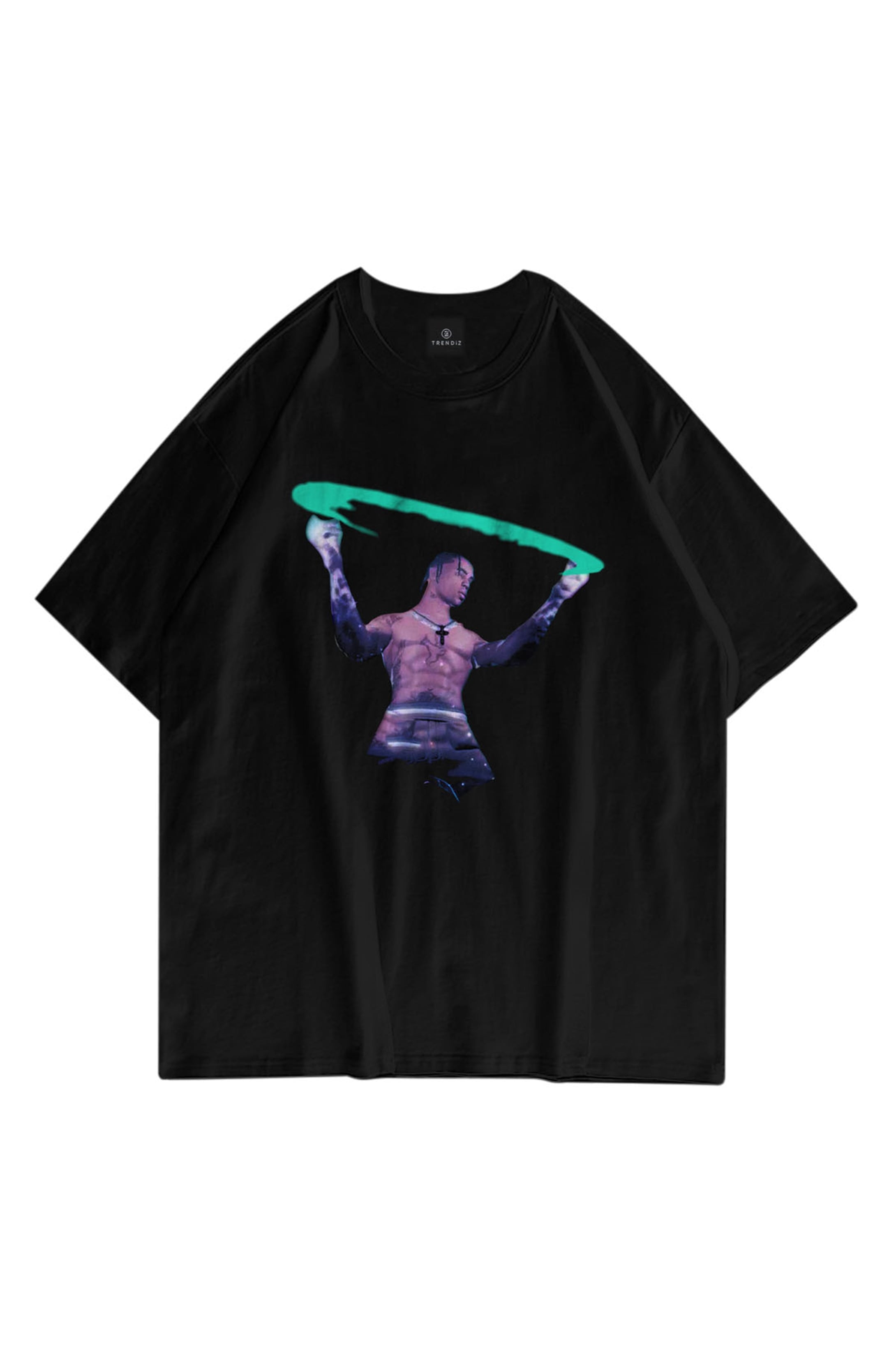Trendiz Unisex Travis Fortnite Siyah Tshirt