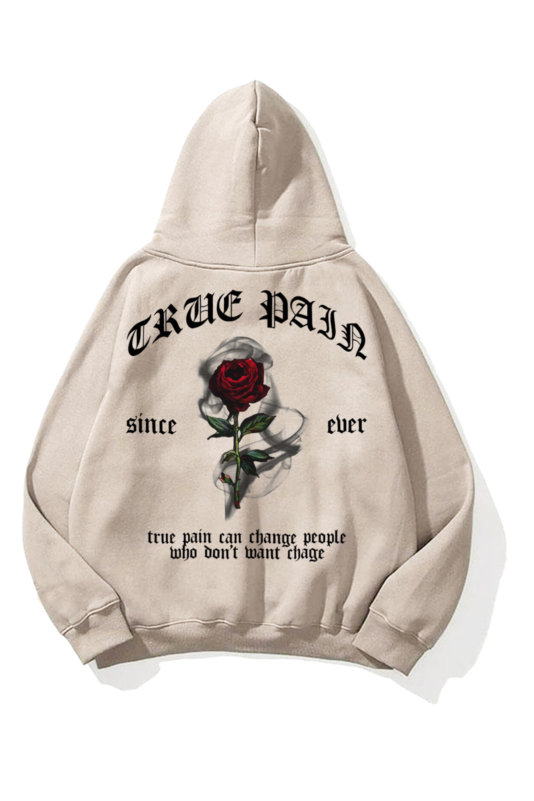 Trendiz Unisex True Pain Sweatshirt Hoodie Taş