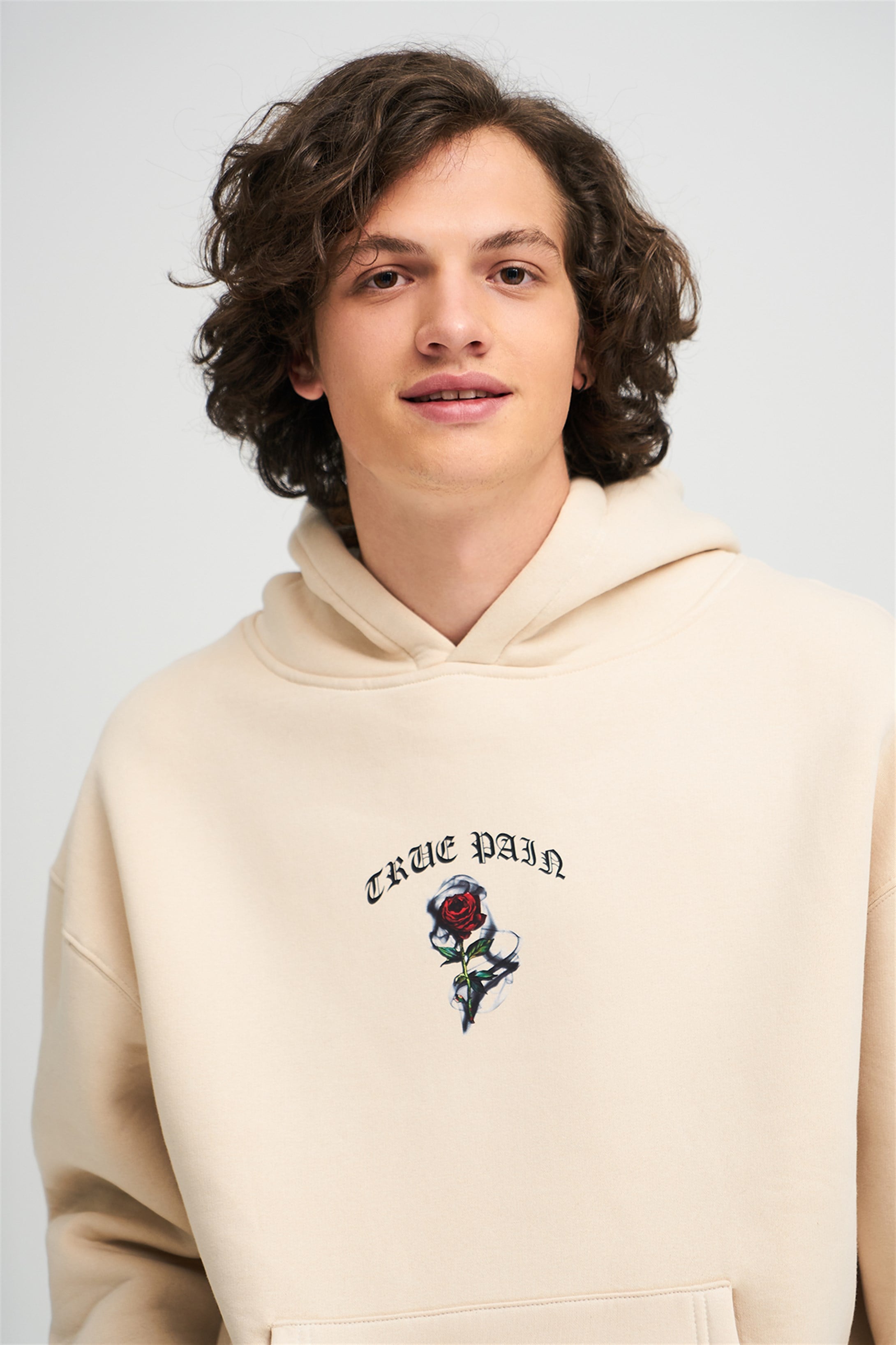 Trendiz Unisex True Pain Sweatshirt Hoodie Taş