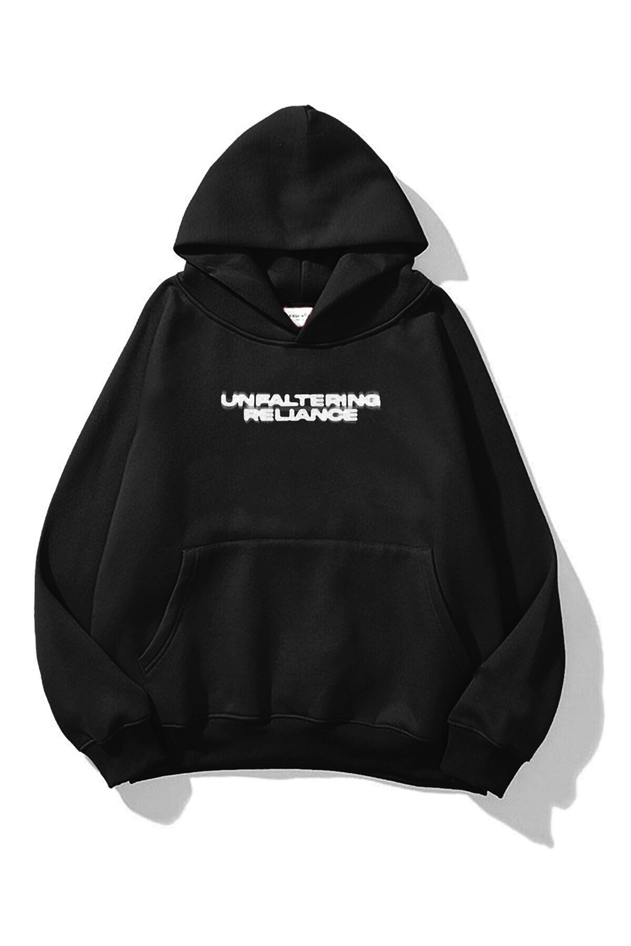 Trendiz Unisex Unfaltering Sweatshirt Hoodie Siyah