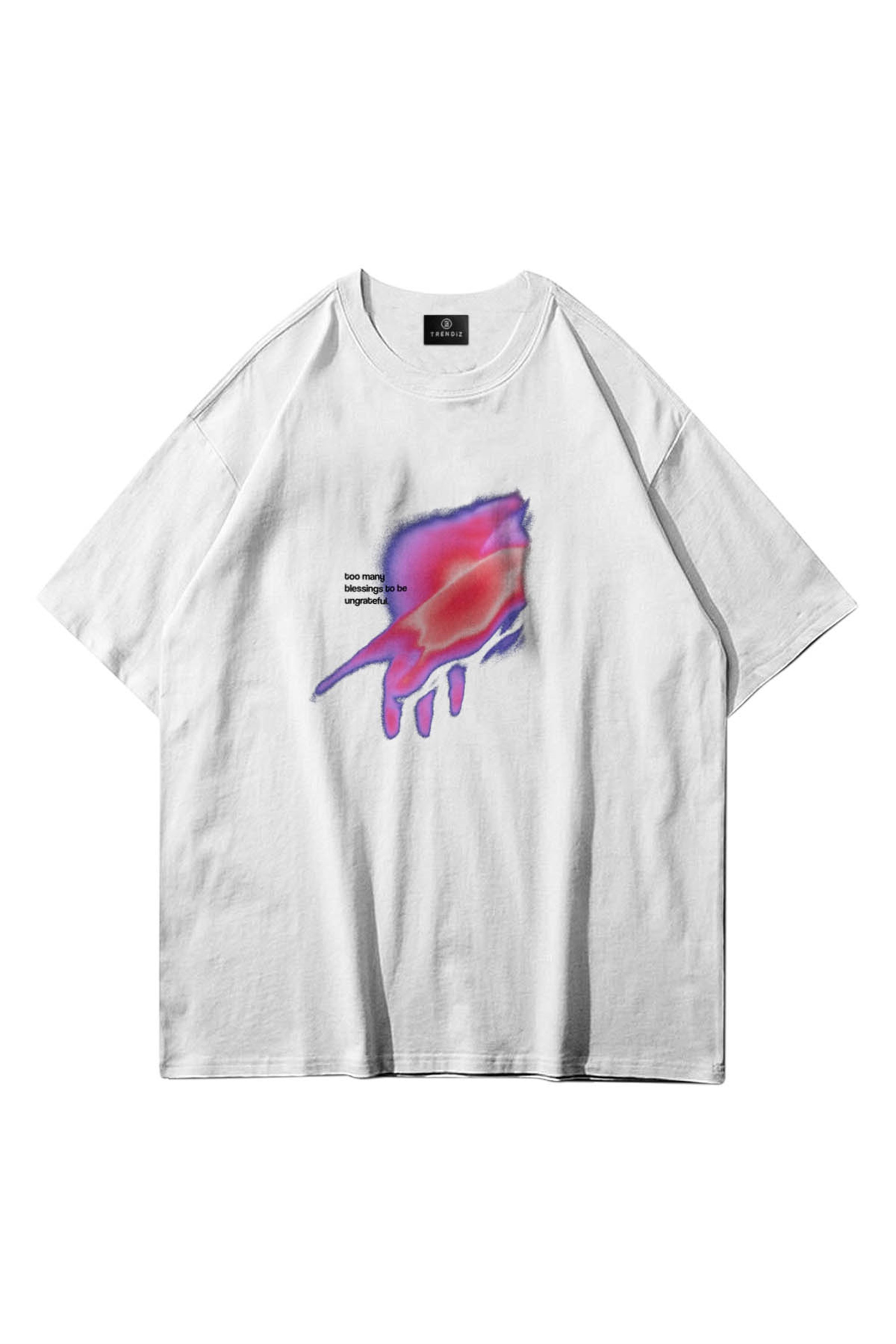 Trendiz Unisex Ungrateful Beyaz Tshirt