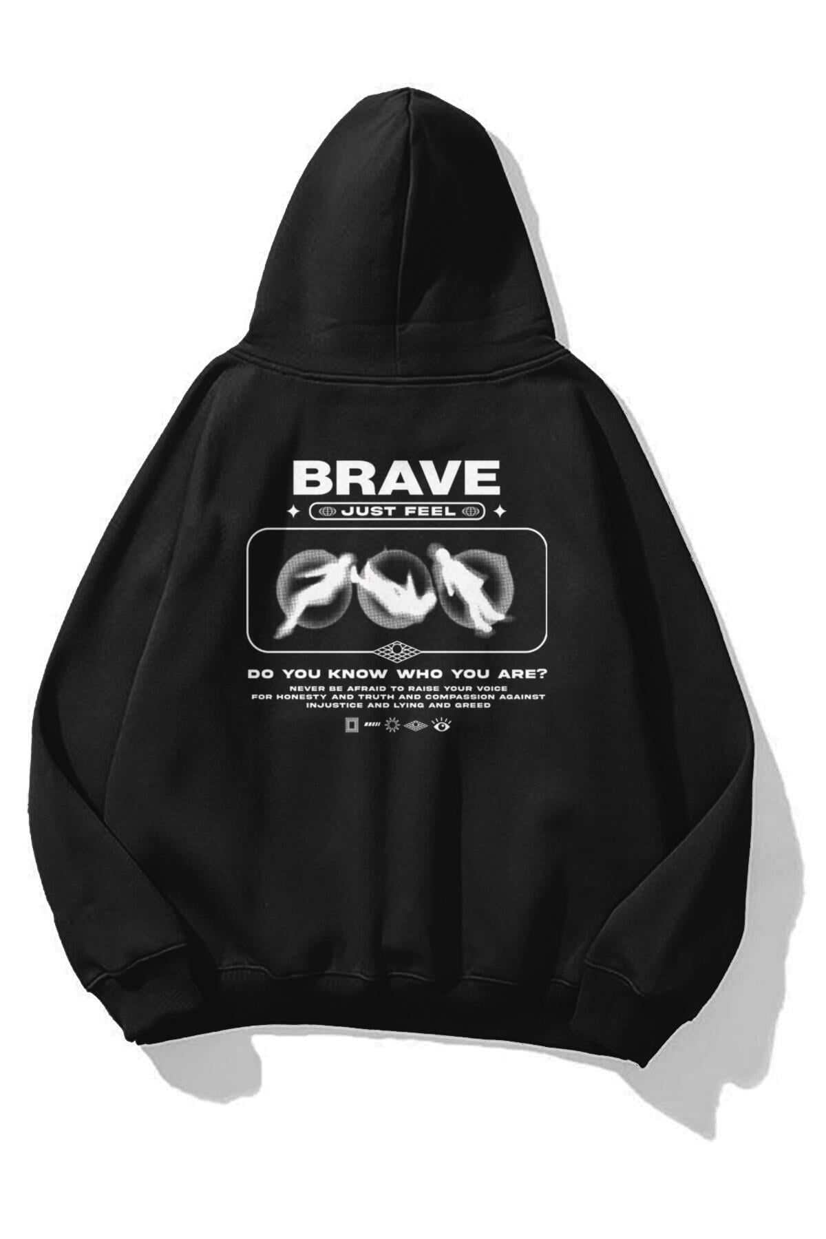 Unisex Brave Sweatshirt Siyah