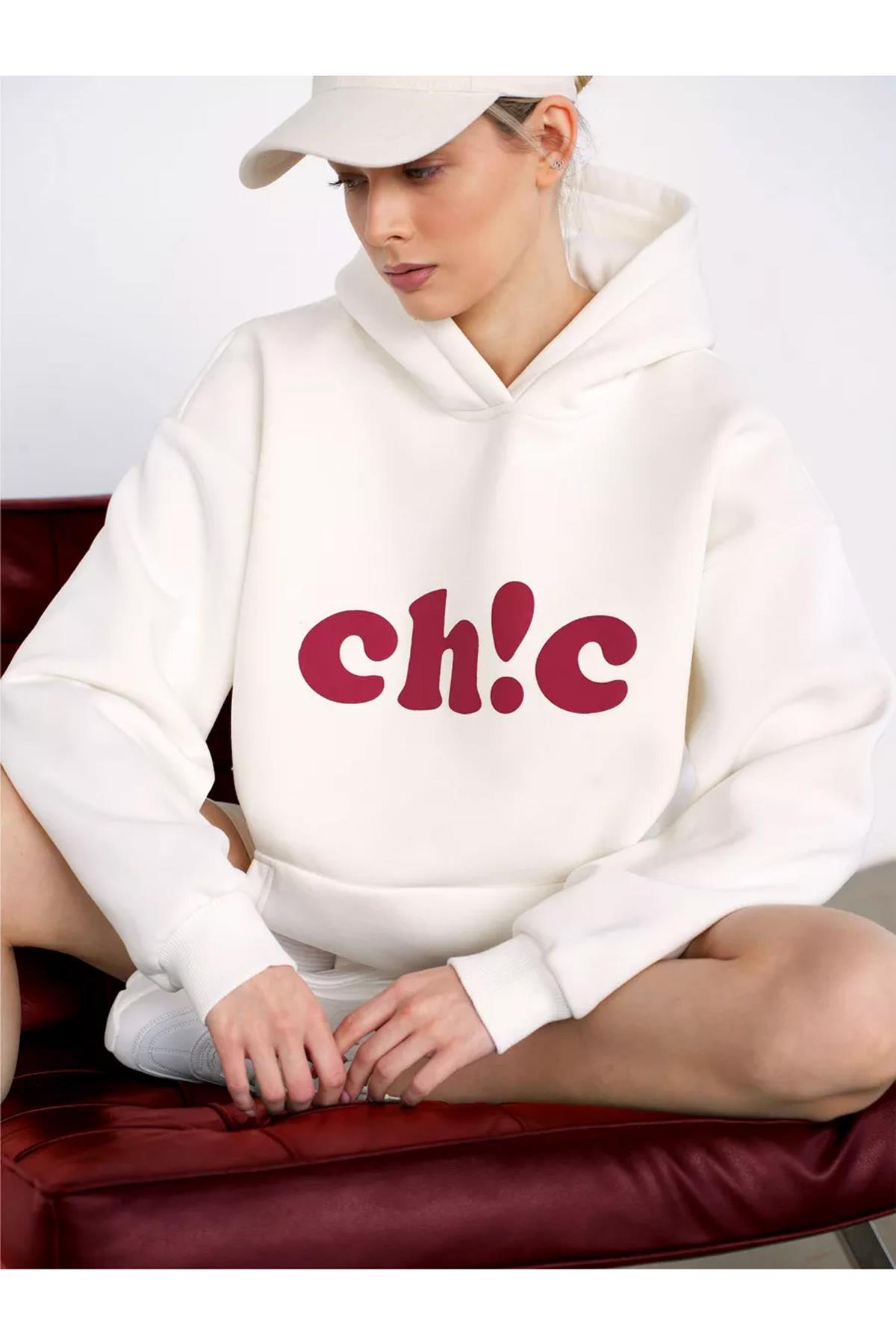 Unisex Ch!c Sweatshirt Beyaz