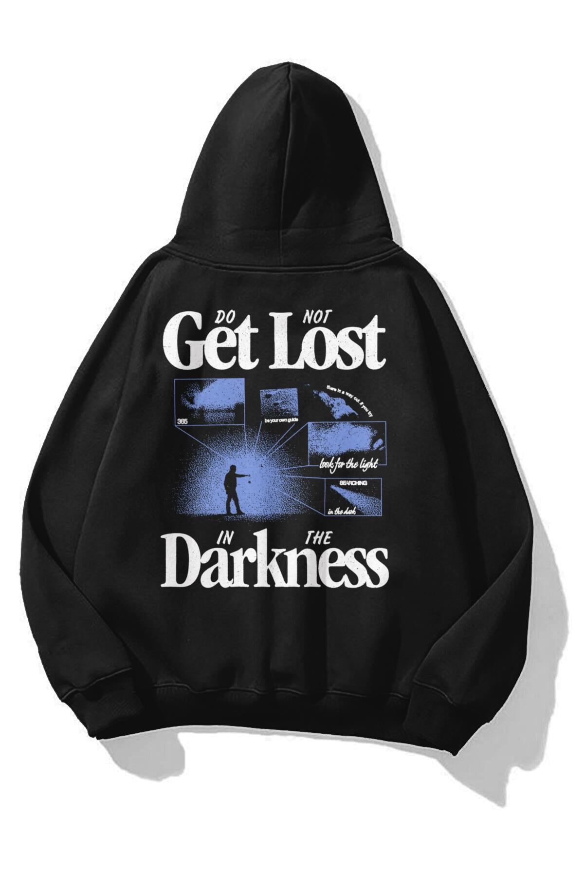 Unisex Get Lost Sweatshirt Siyah