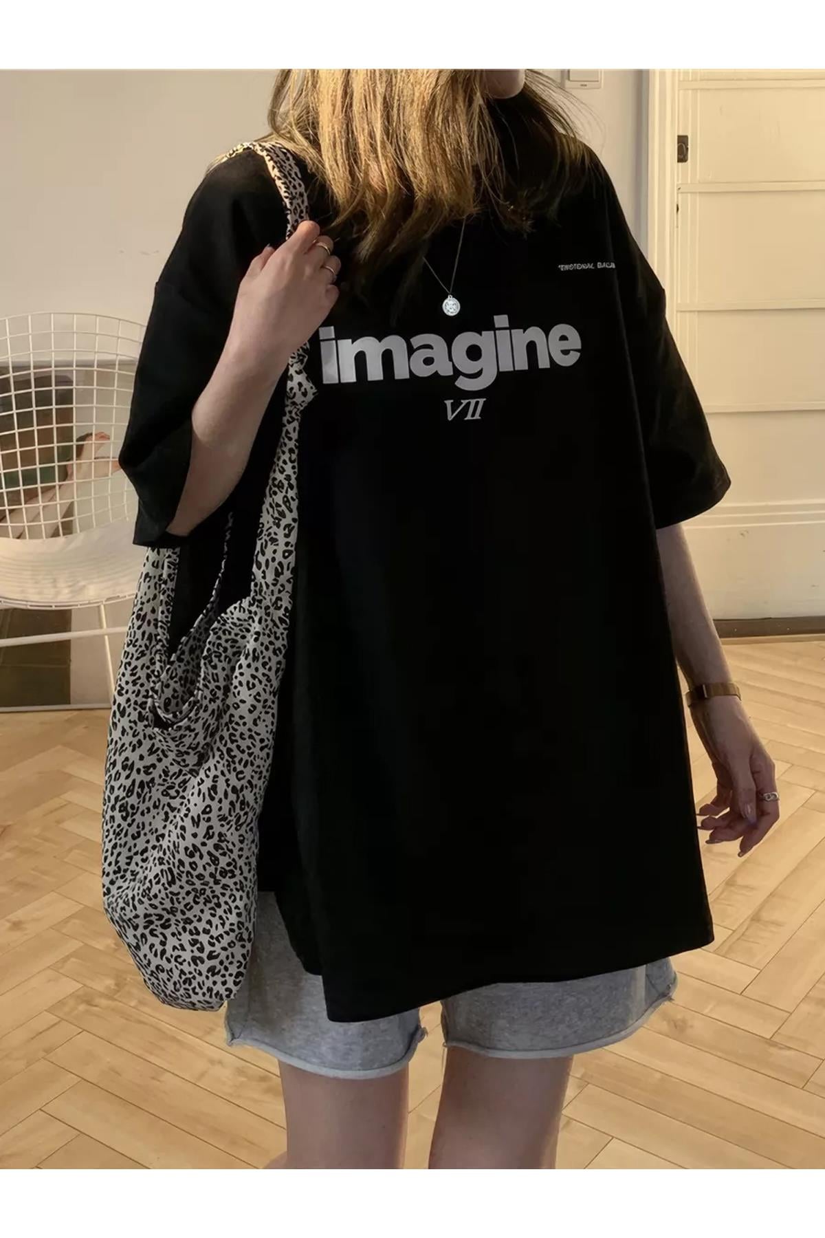 Unisex İmagine VII Tshirt Siyah